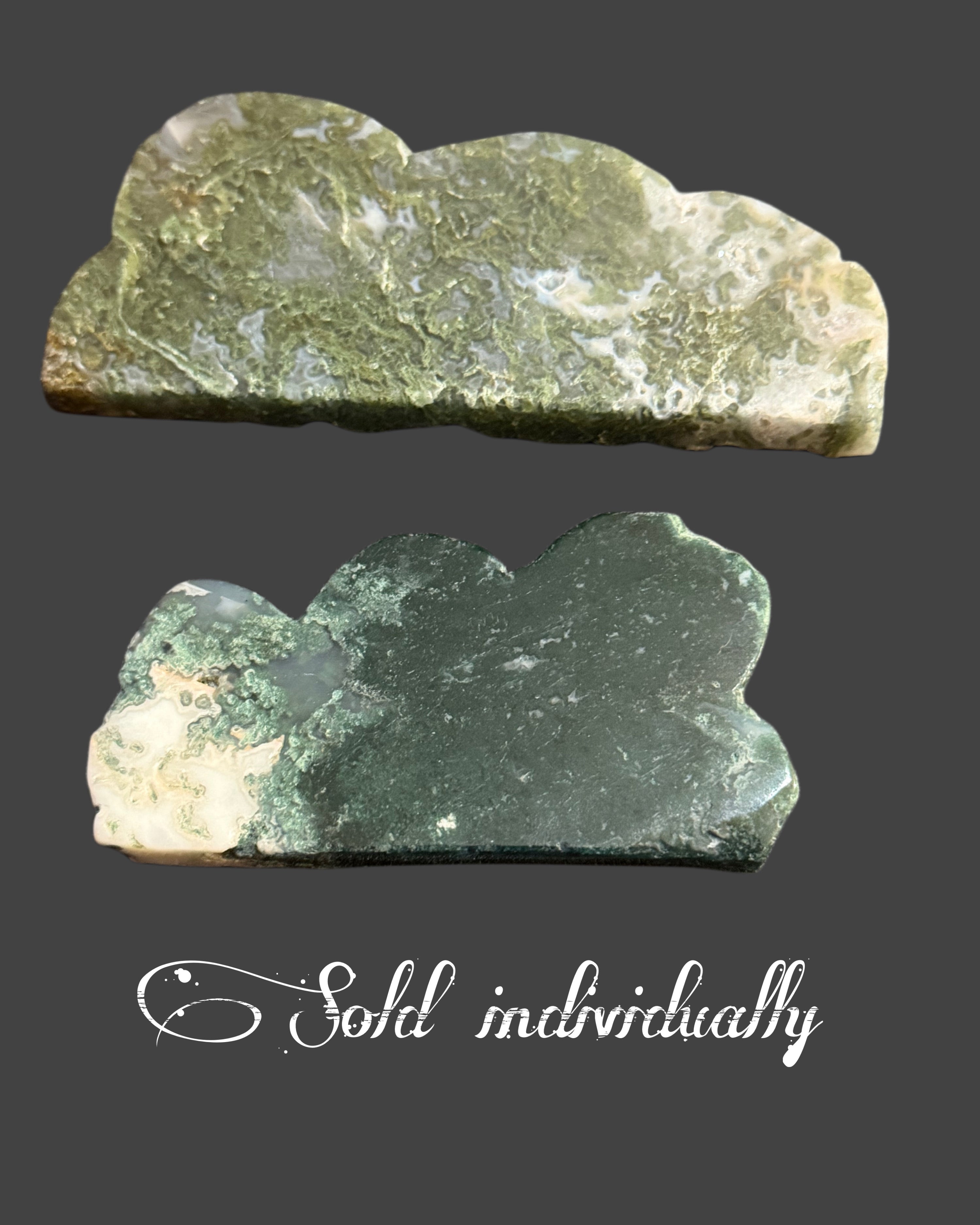 Moss Agate Cloud Carving