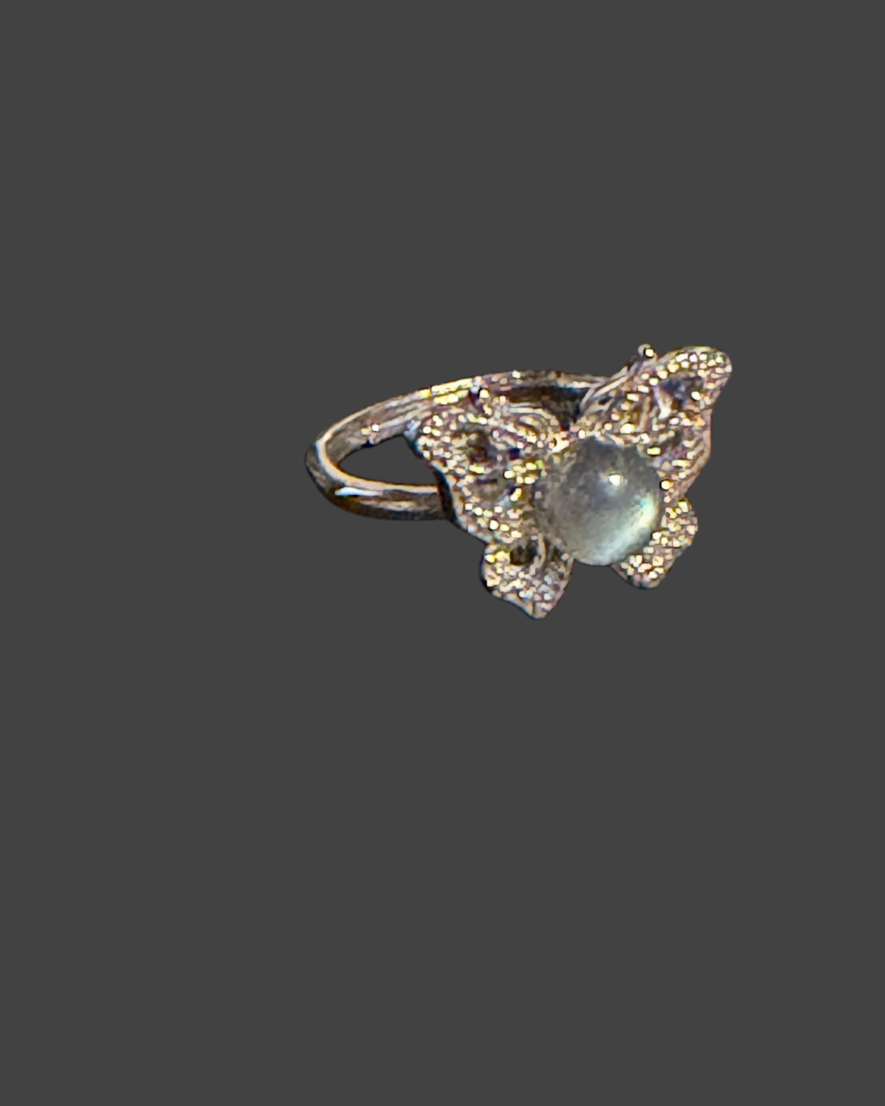 Labradorite Butterfly Ring