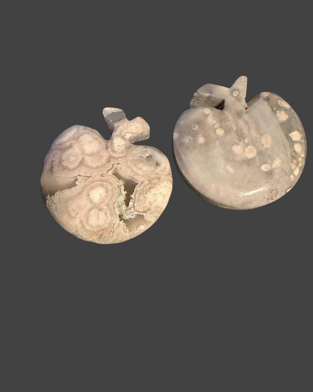 Flower Agate Apple - 2 Inches