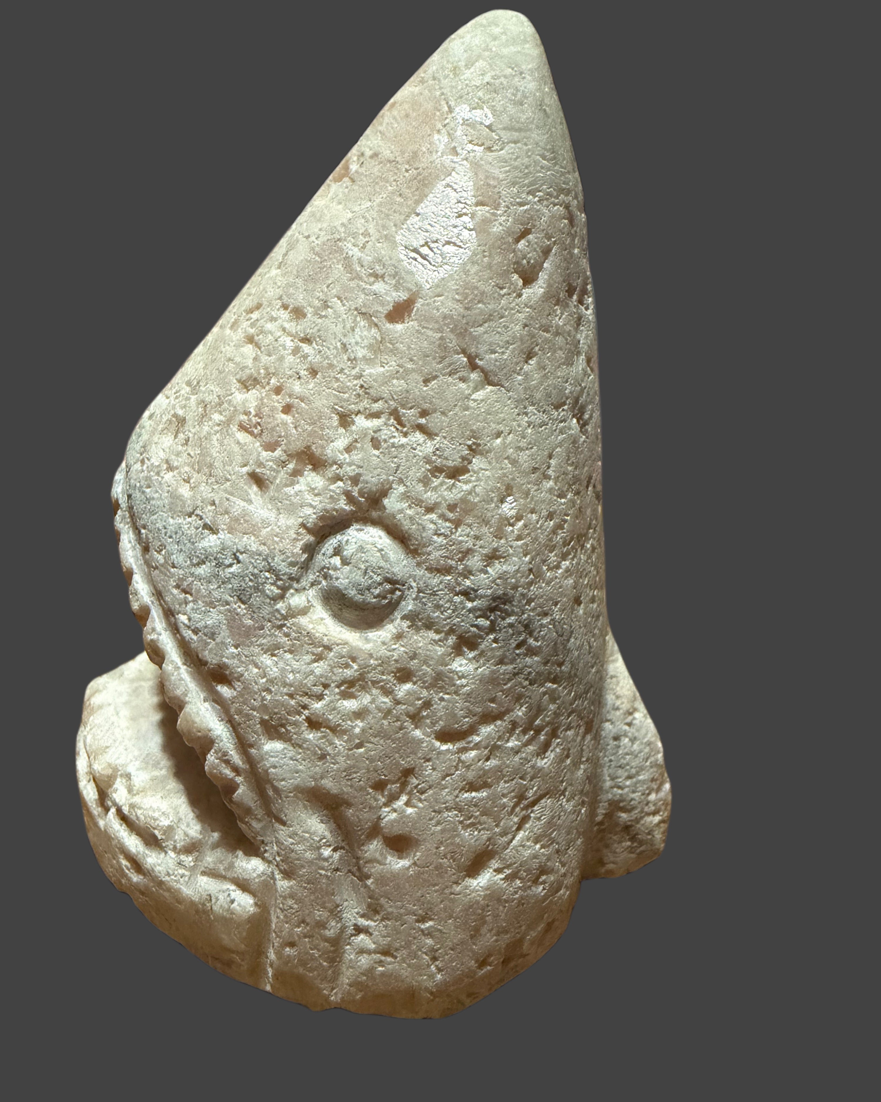 Pink Opal Shark Head