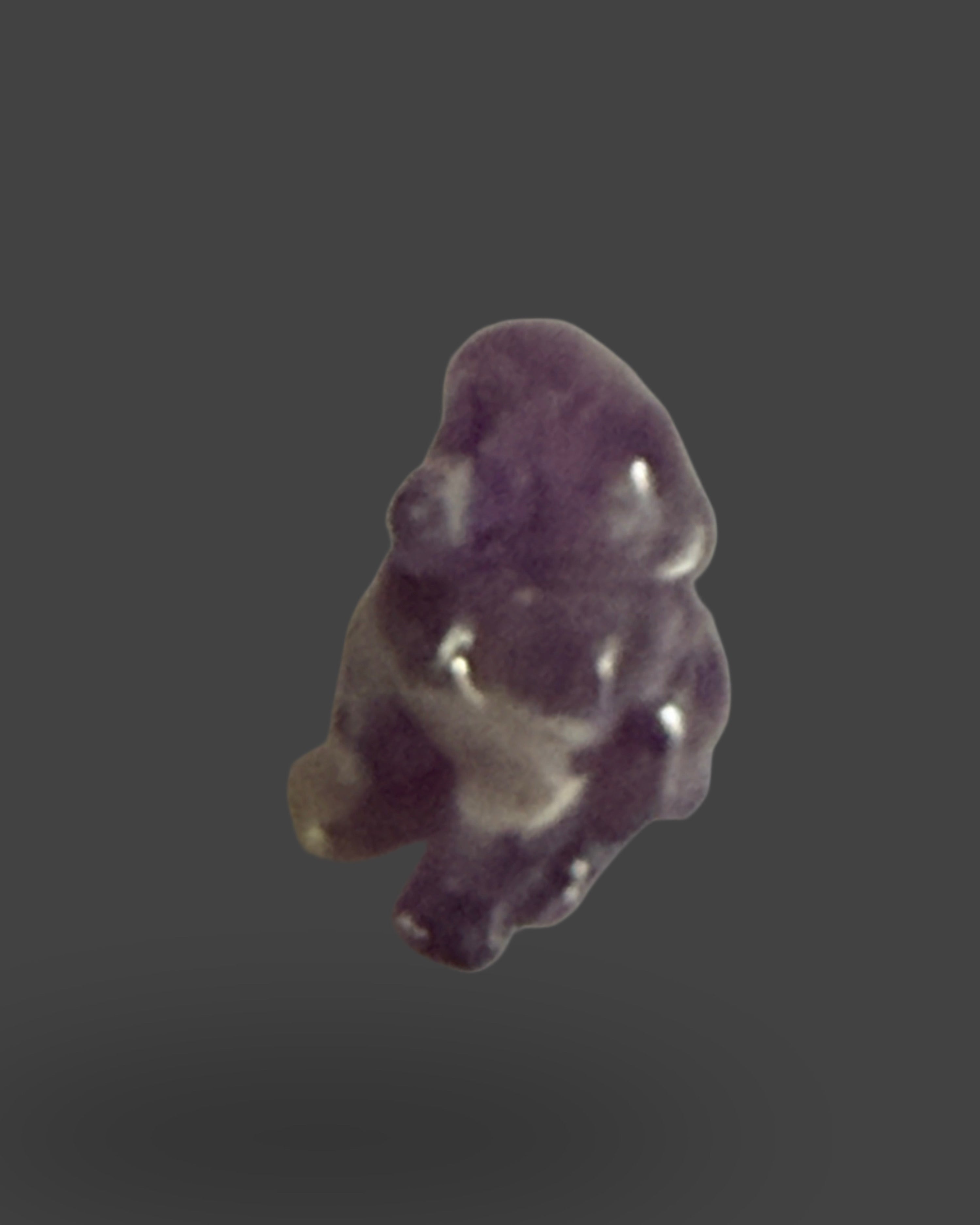 Amethyst Mini Dog Carving