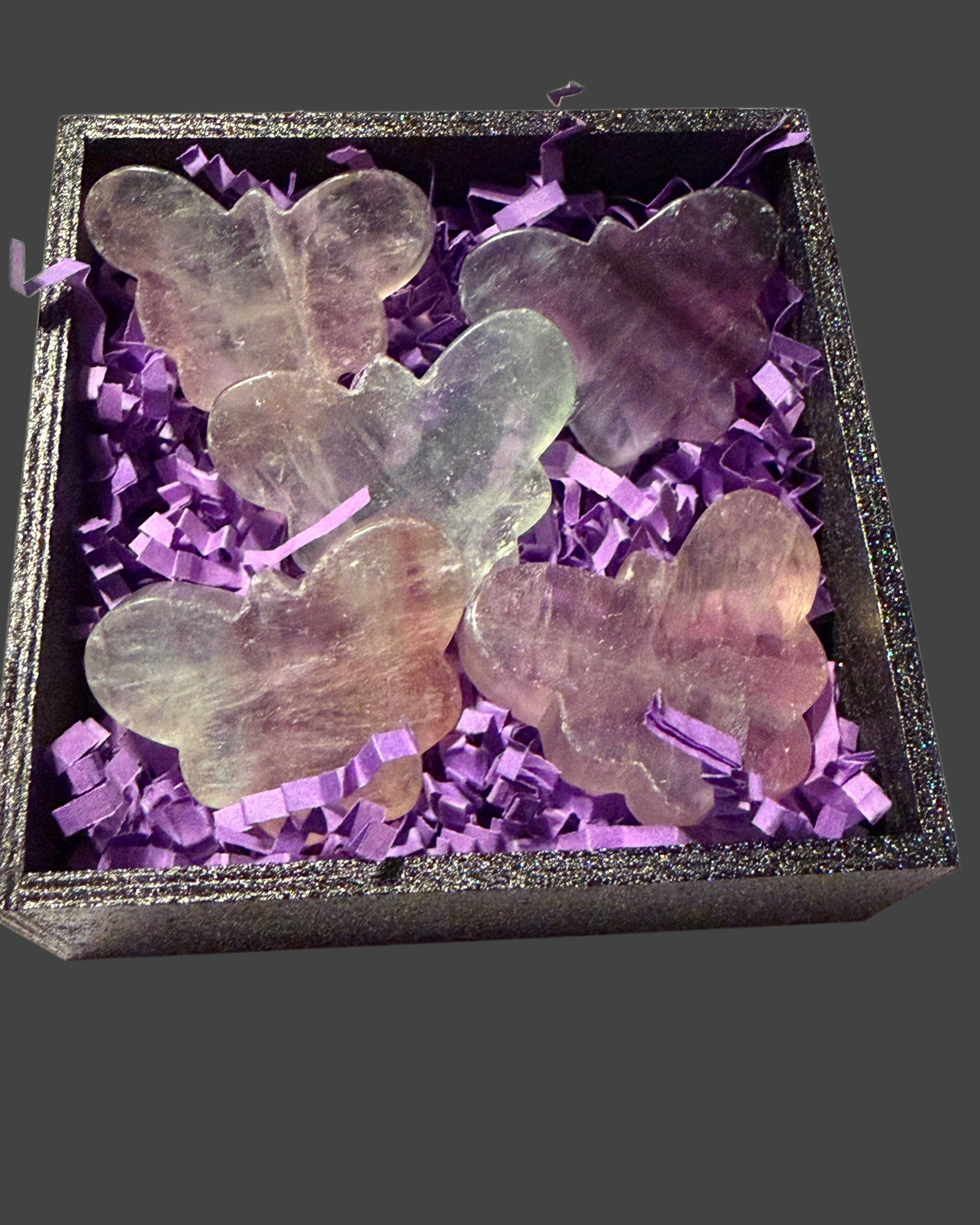 Carved Fluorite Butterfly Familiar
