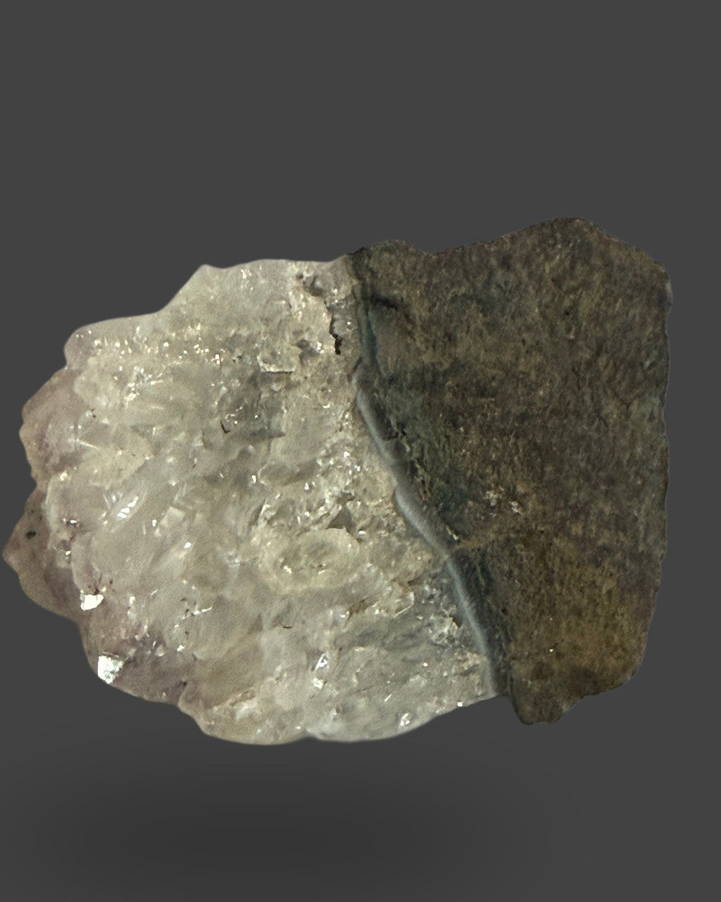 Amethyst-Kissed Quartz Cluster