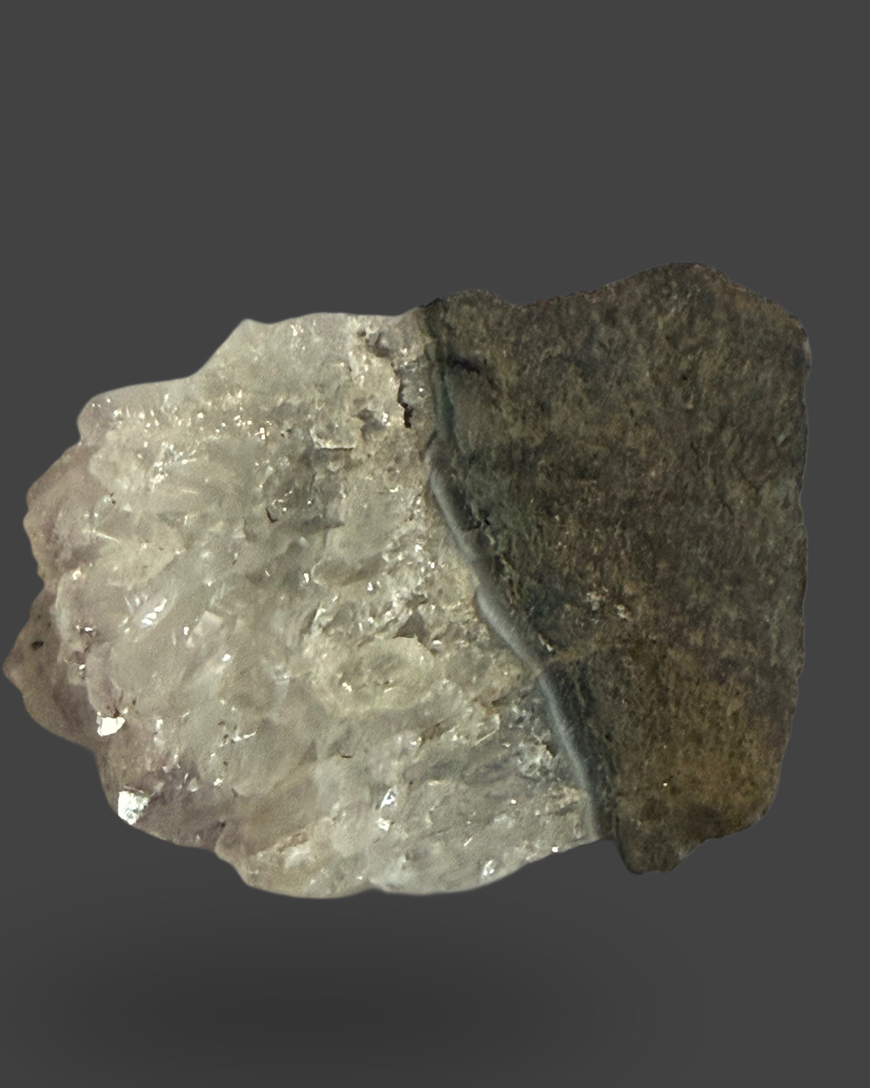 Amethyst-Kissed Quartz Cluster