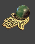 fluorite sphere with wood stand (M01)