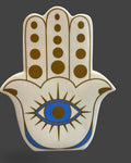 Evil Eye Hamsa Hand Vase _ Protection Decor