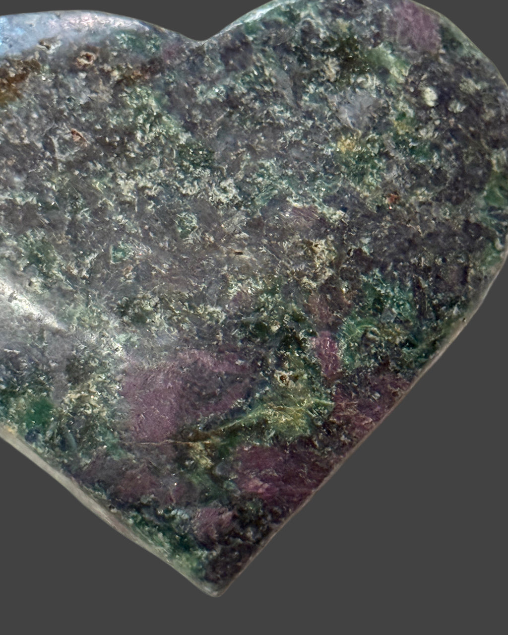 Ruby Fuchsite Heart - 2 inches