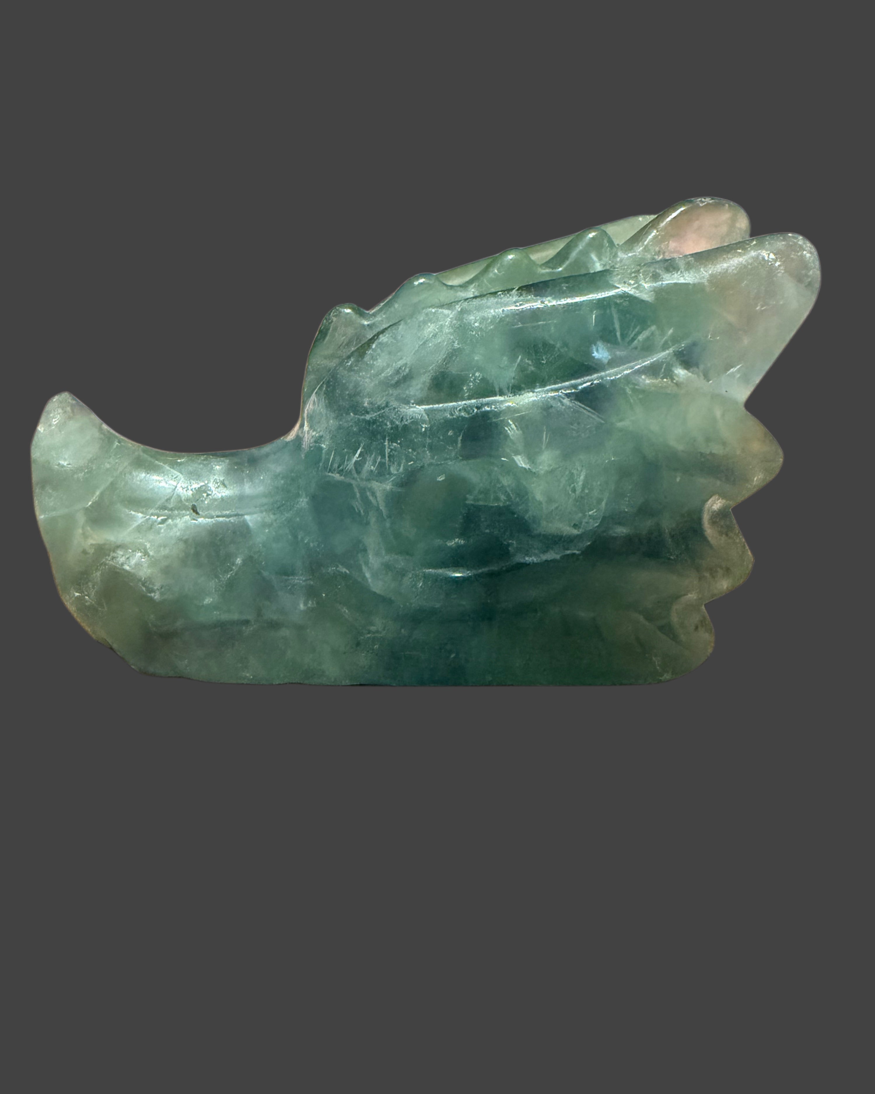 Fluorite Dragon Head