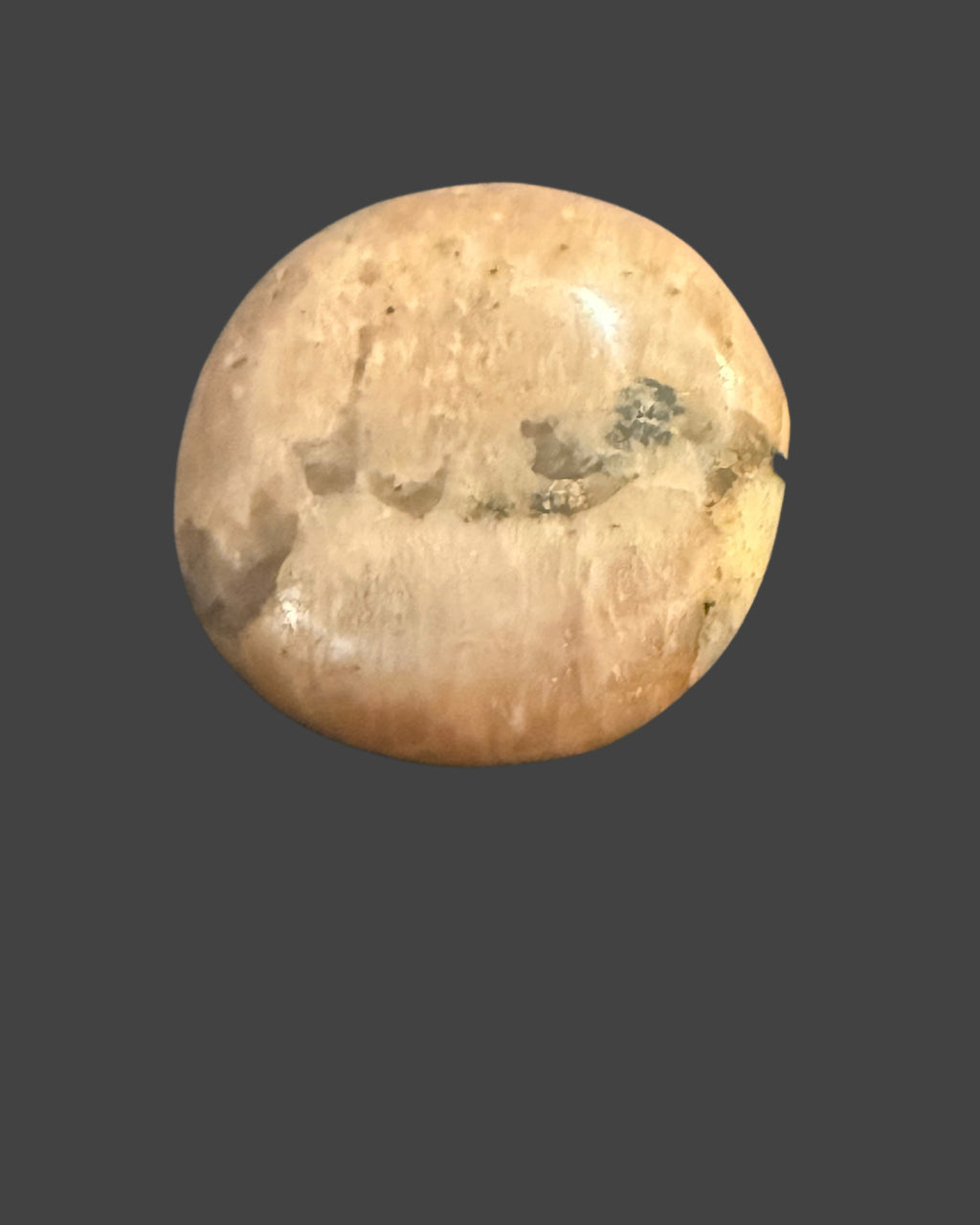 Peach Moonstone Palm Stone - 2 Inches