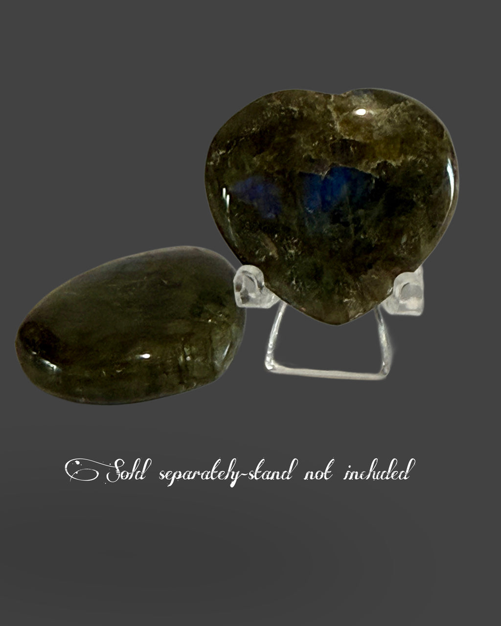 Labradorite Heart - 1 Inch