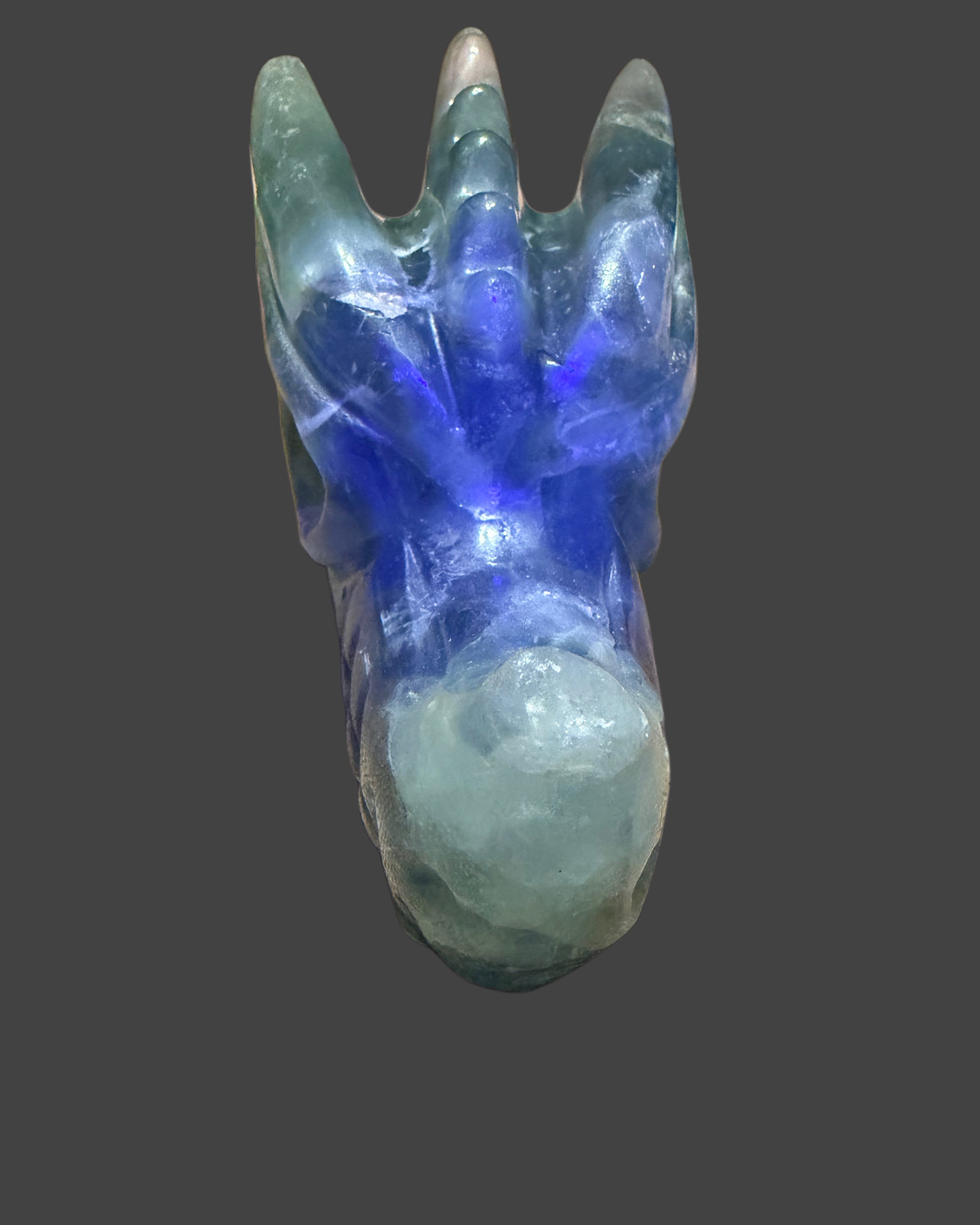 Fluorite Dragon Head