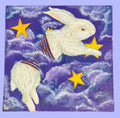 Original Bunny Painting - 8 x 8 Canvas