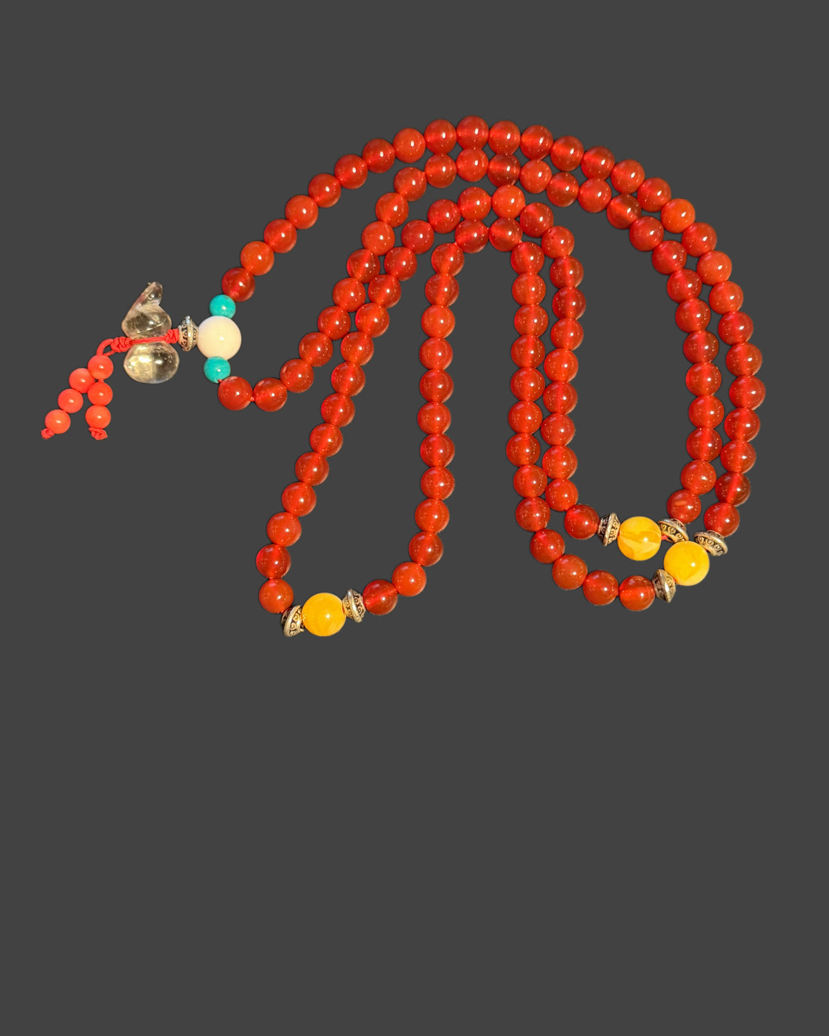 Red Prayer & Meditation Beads