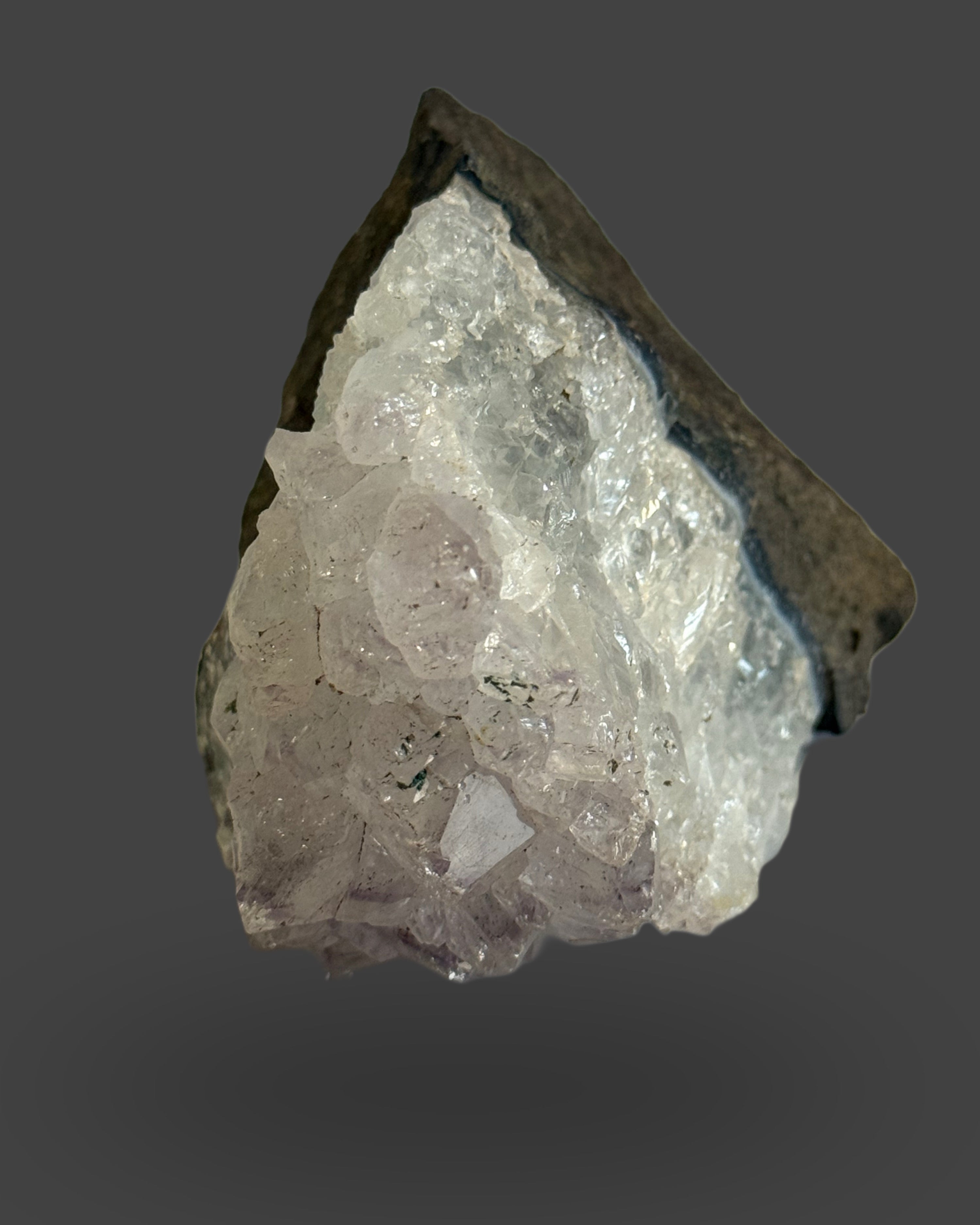 Amethyst-Kissed Quartz Cluster