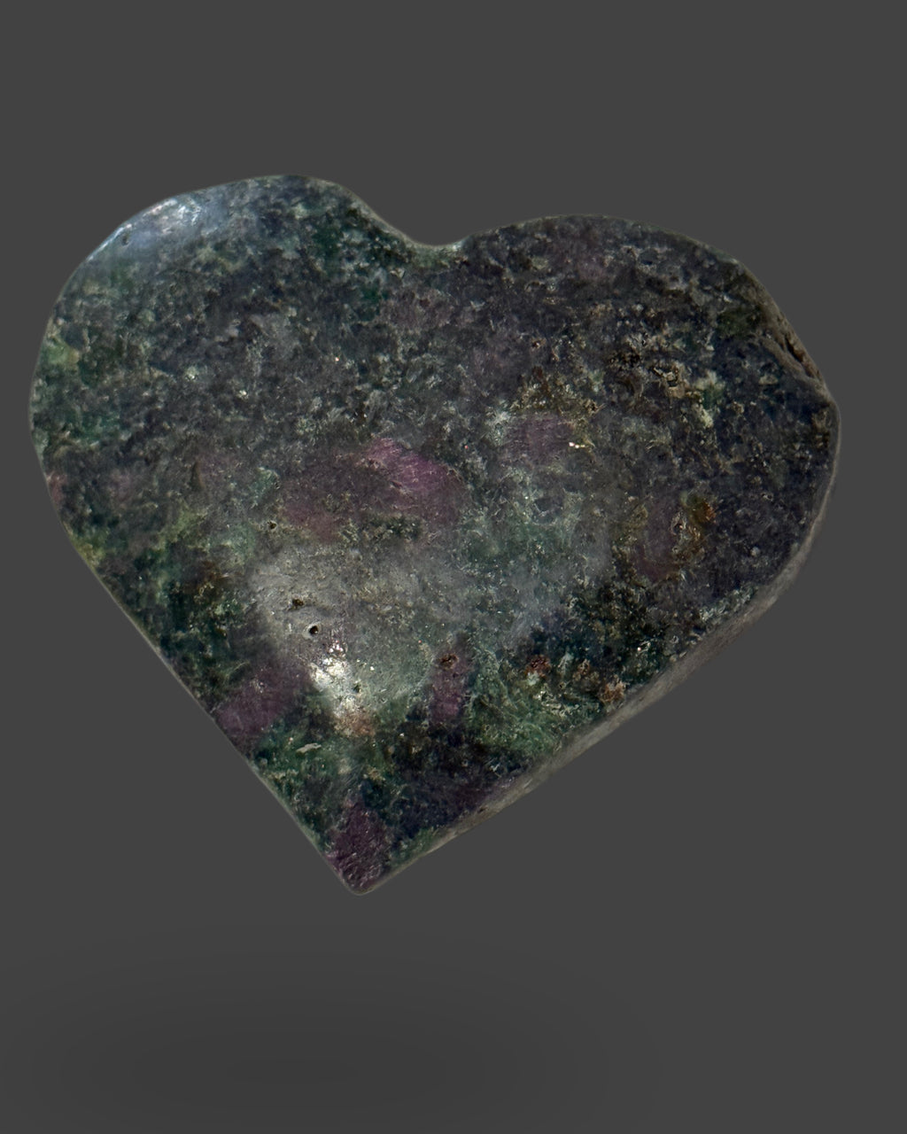 Ruby Fuchsite Heart - 2 inches