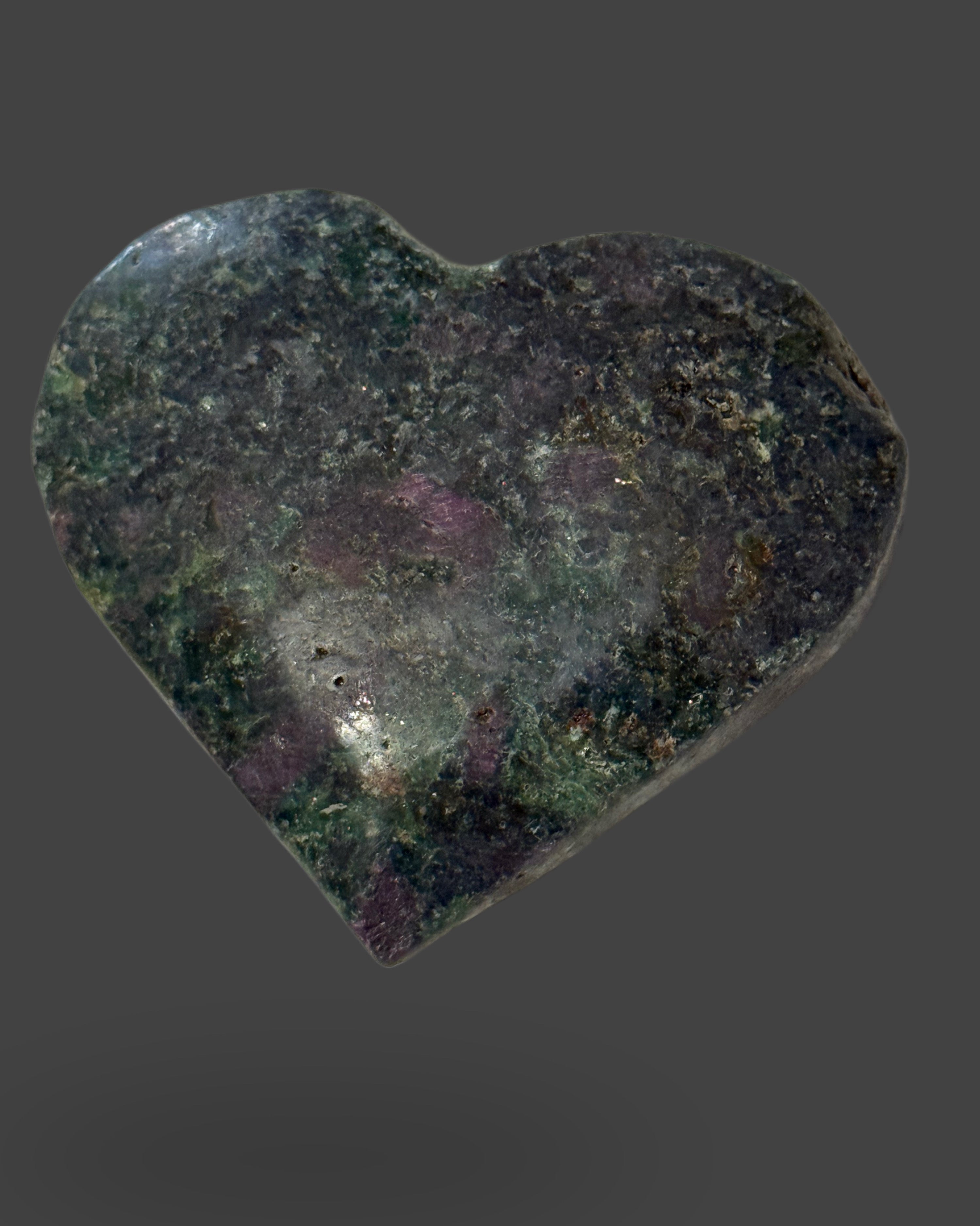 Ruby Fuchsite Heart - 2 inches