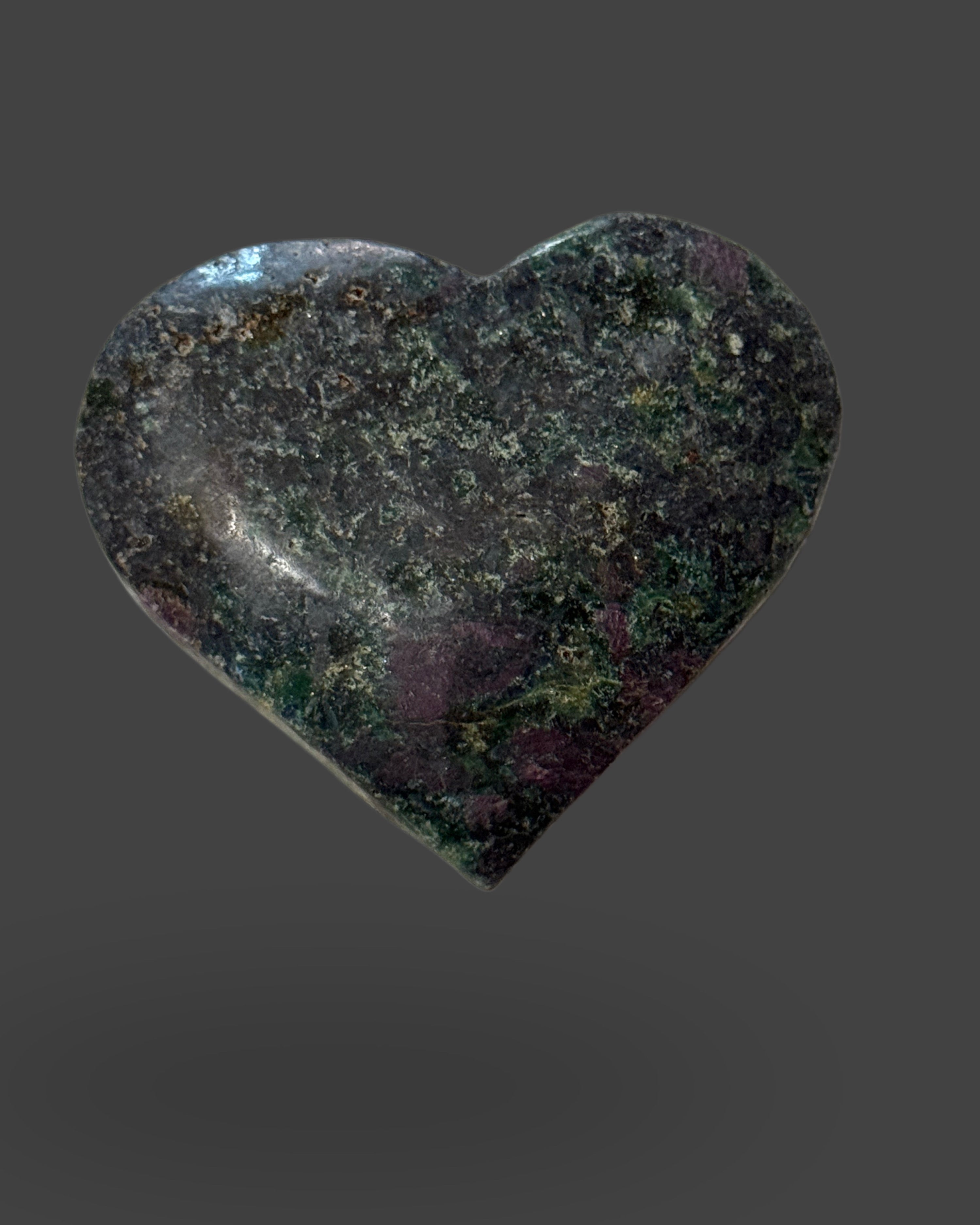 Ruby Fuchsite Heart - 2 inches