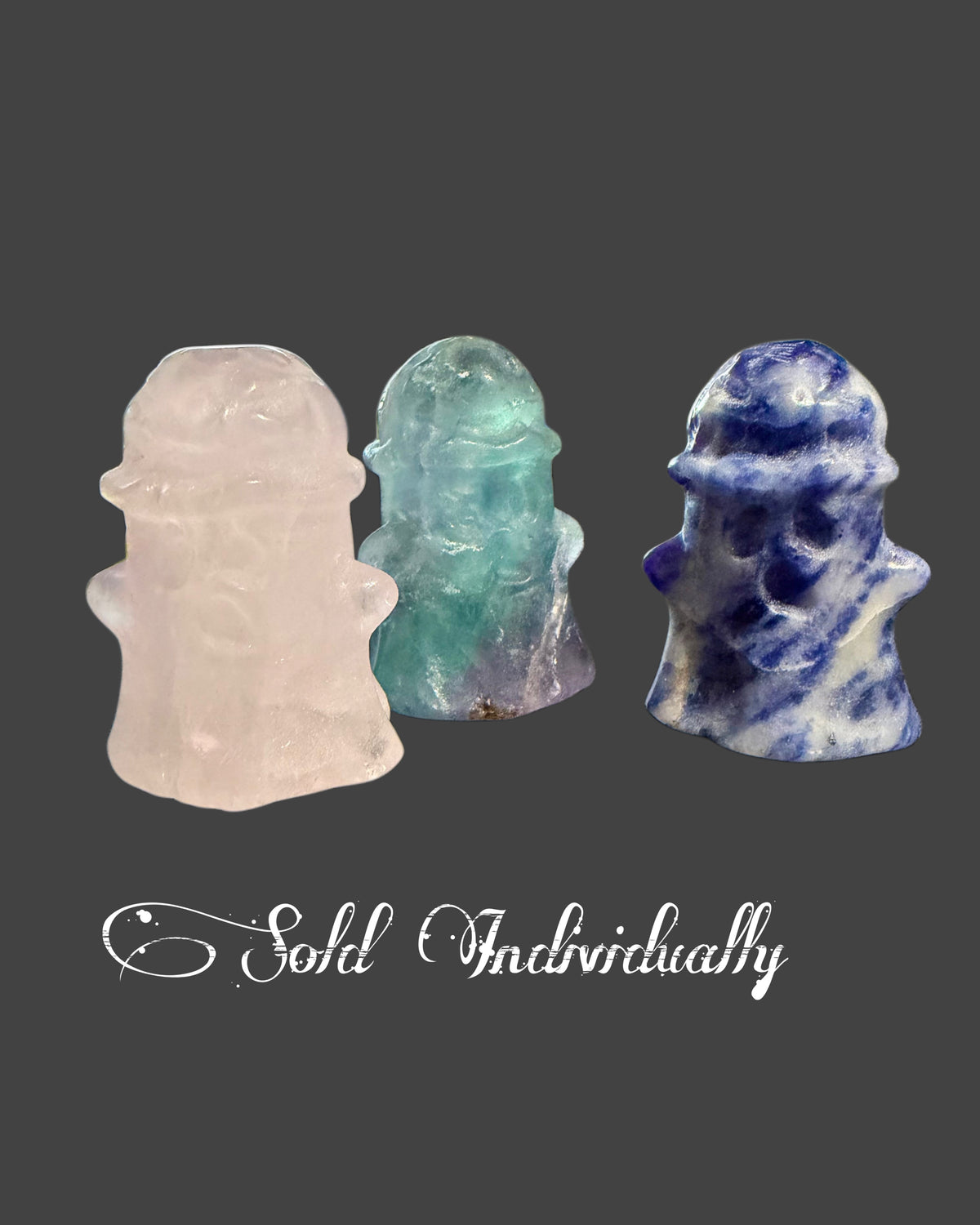 Mini Carved Ghost with Brain