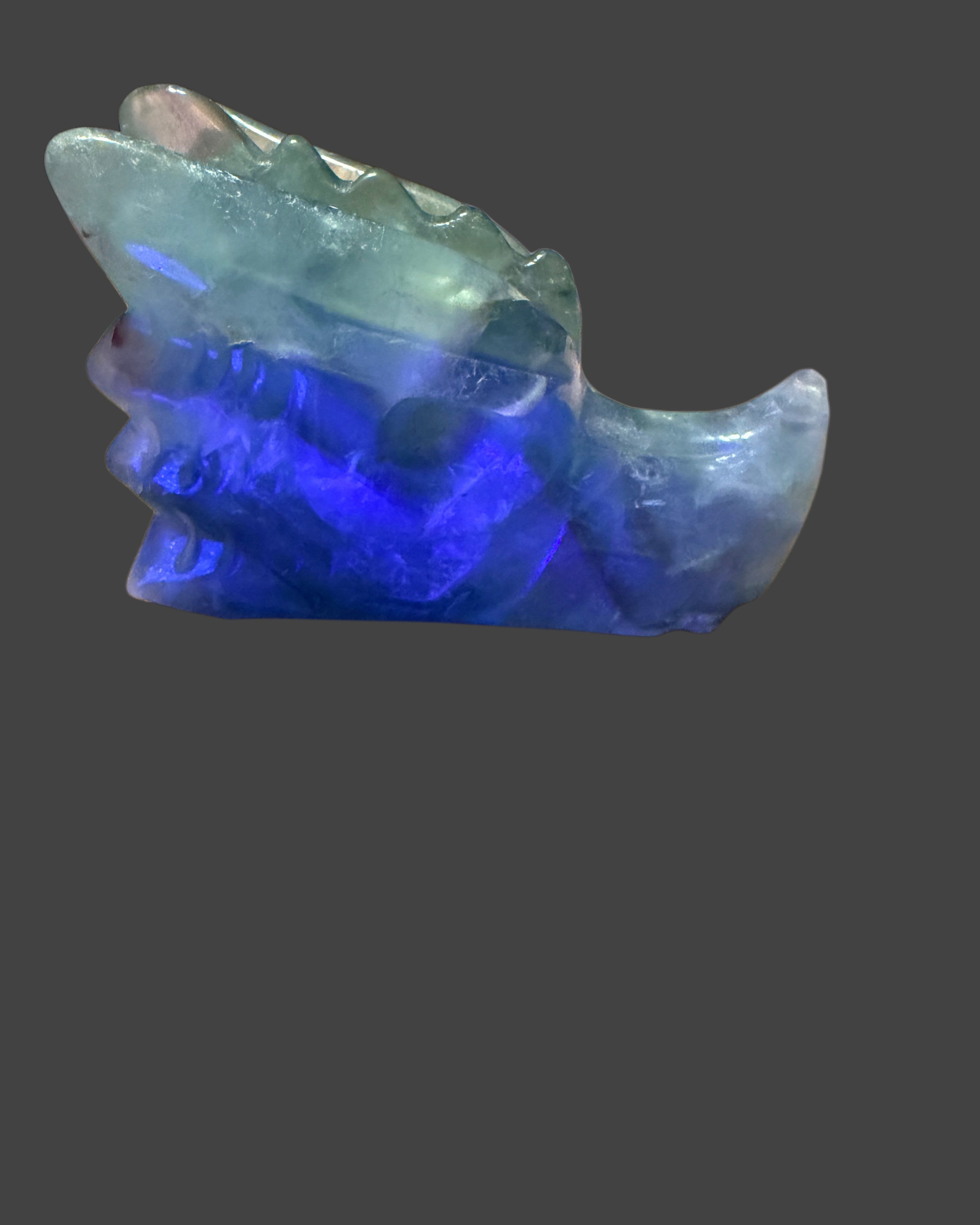 Fluorite Dragon Head