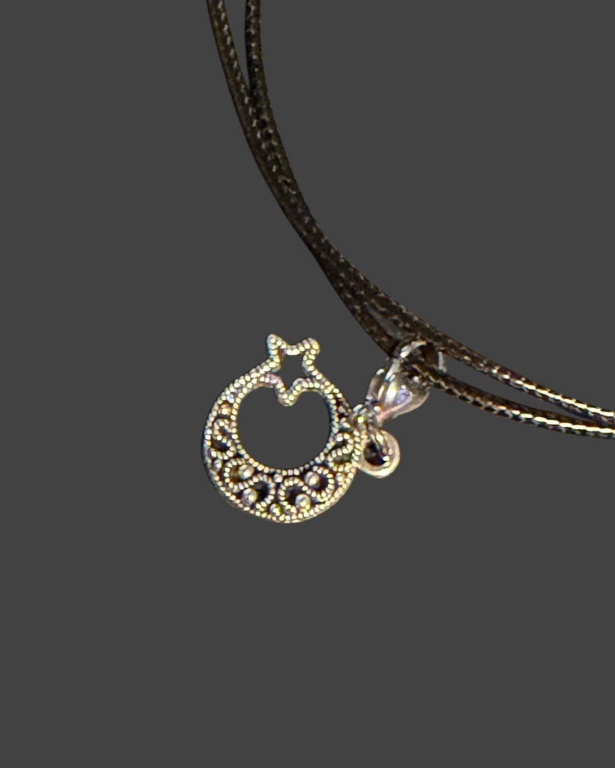 Moon and Star Necklace