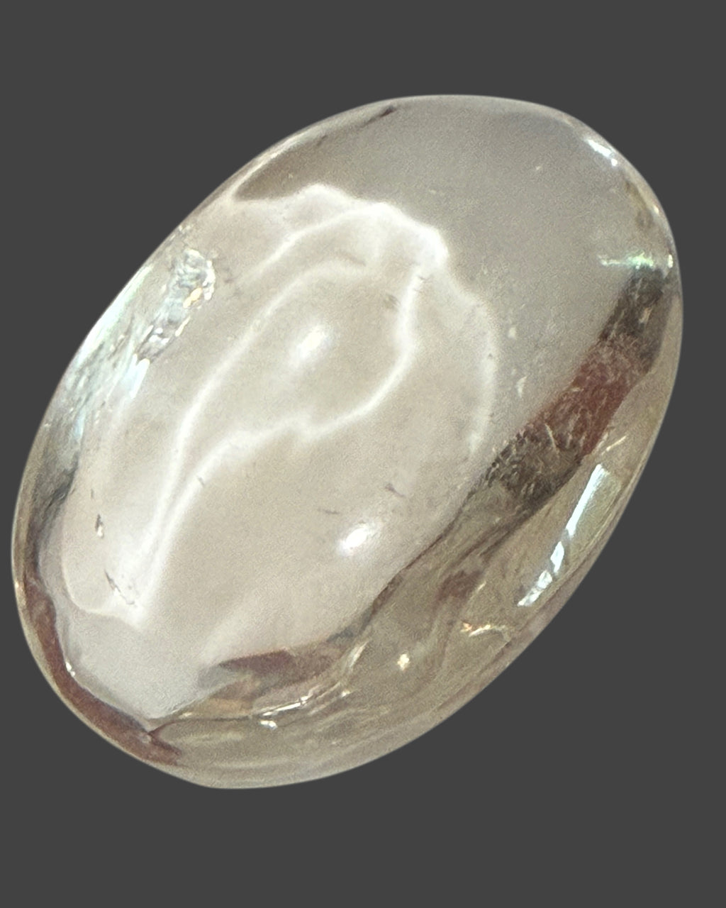 Clear Quartz Palm Stone - 2.5 Inches