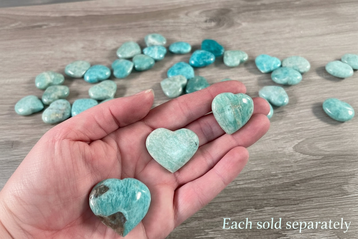 Amazonite Heart - 1 Inch