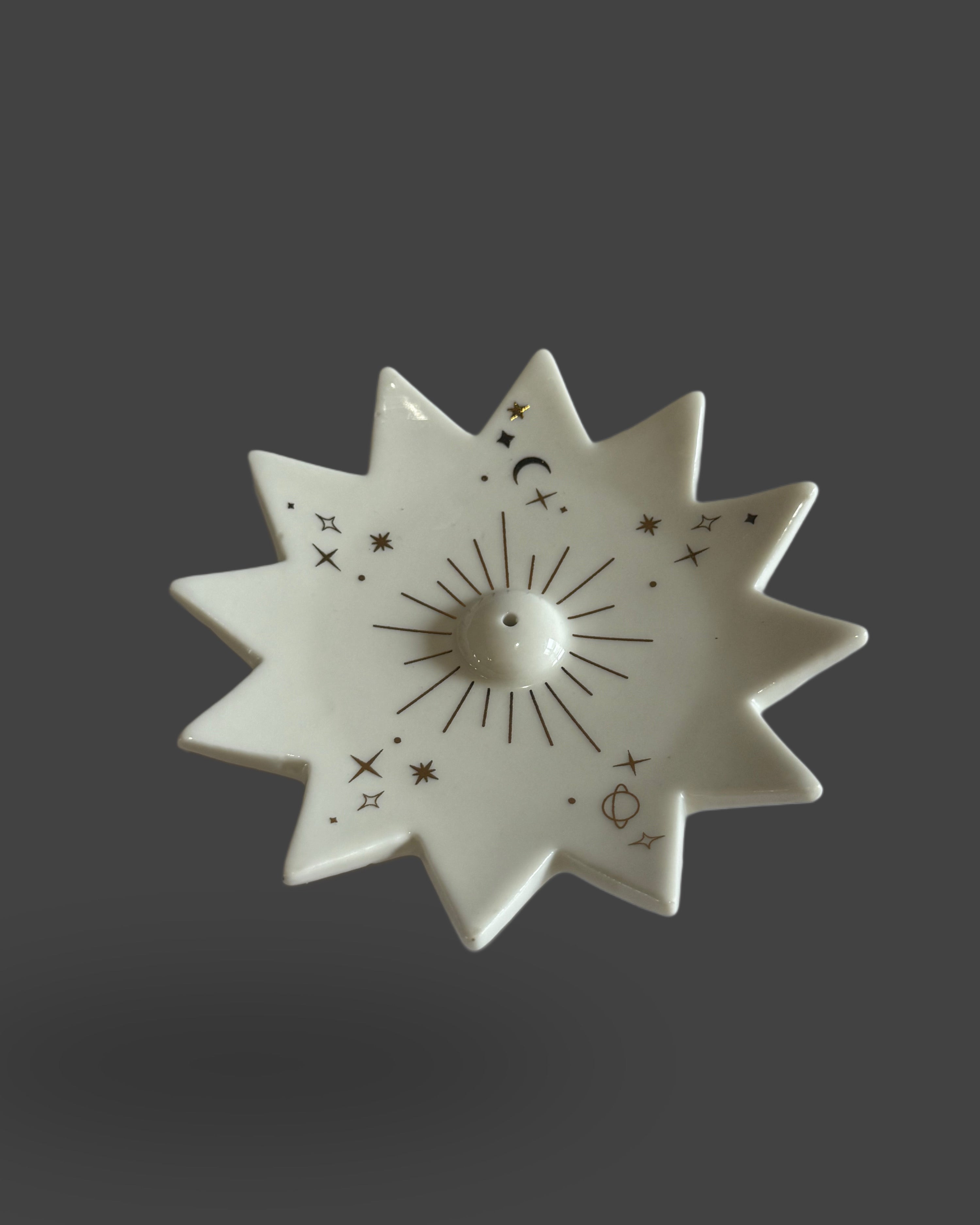 Sun Incense Holder - Celestial Ceramic