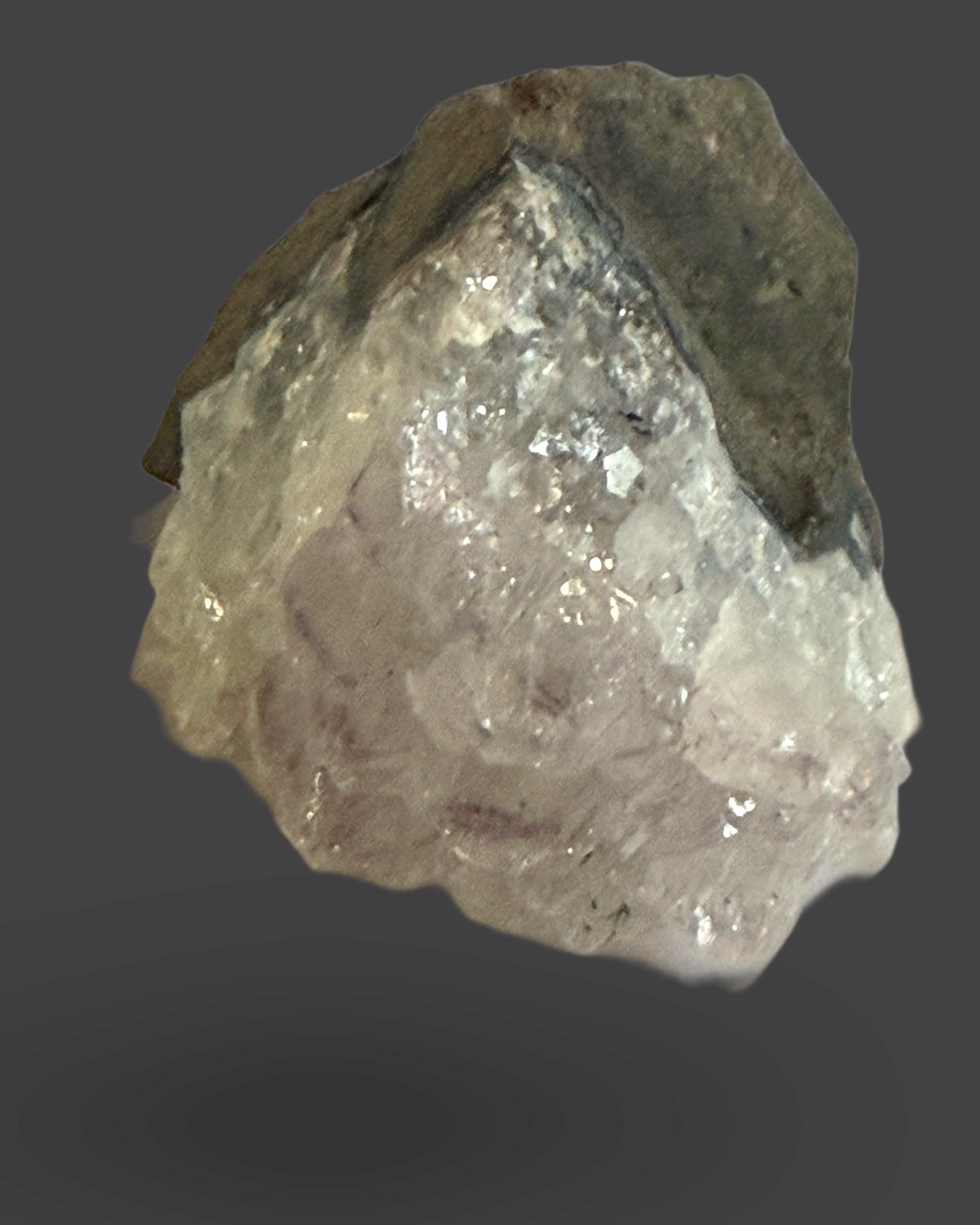 Amethyst-Kissed Quartz Cluster