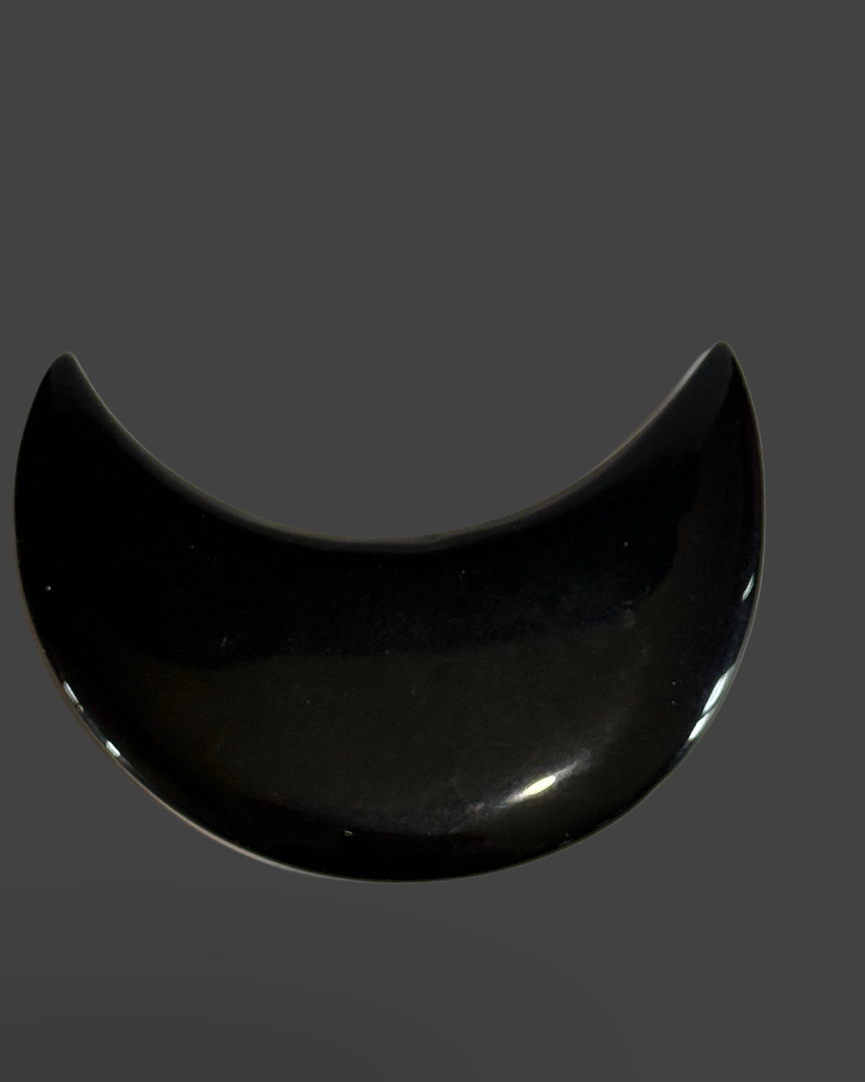 Black Obsidian Cresent Moon