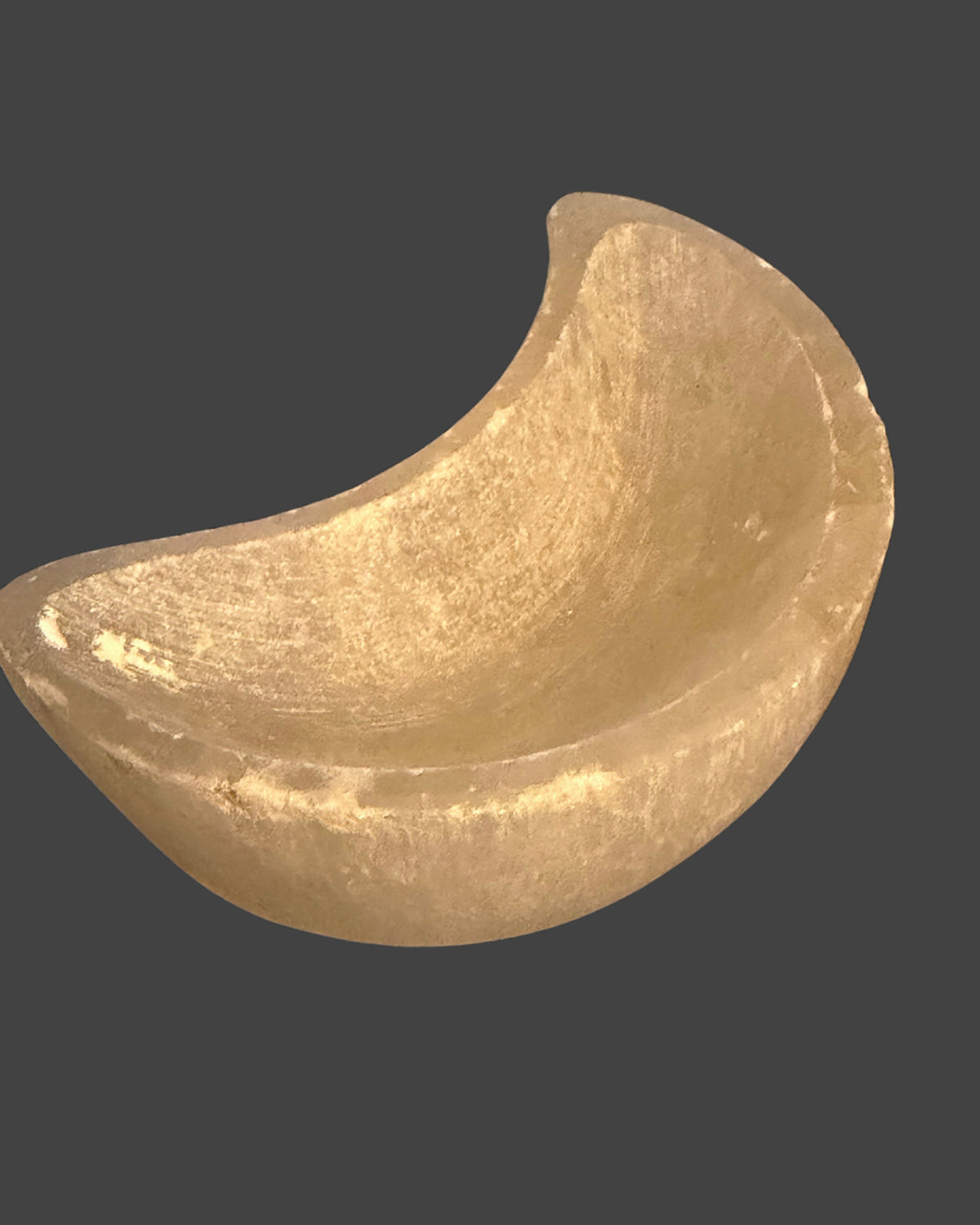 Selenite Moon Bowl