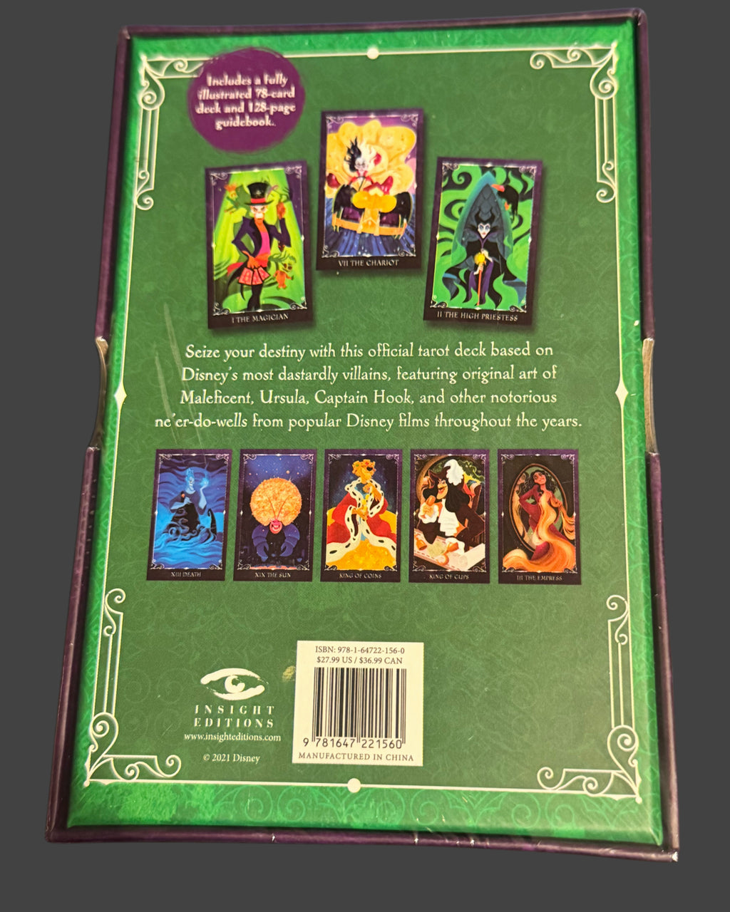 Disney Villains Tarot Deck & Guidebook