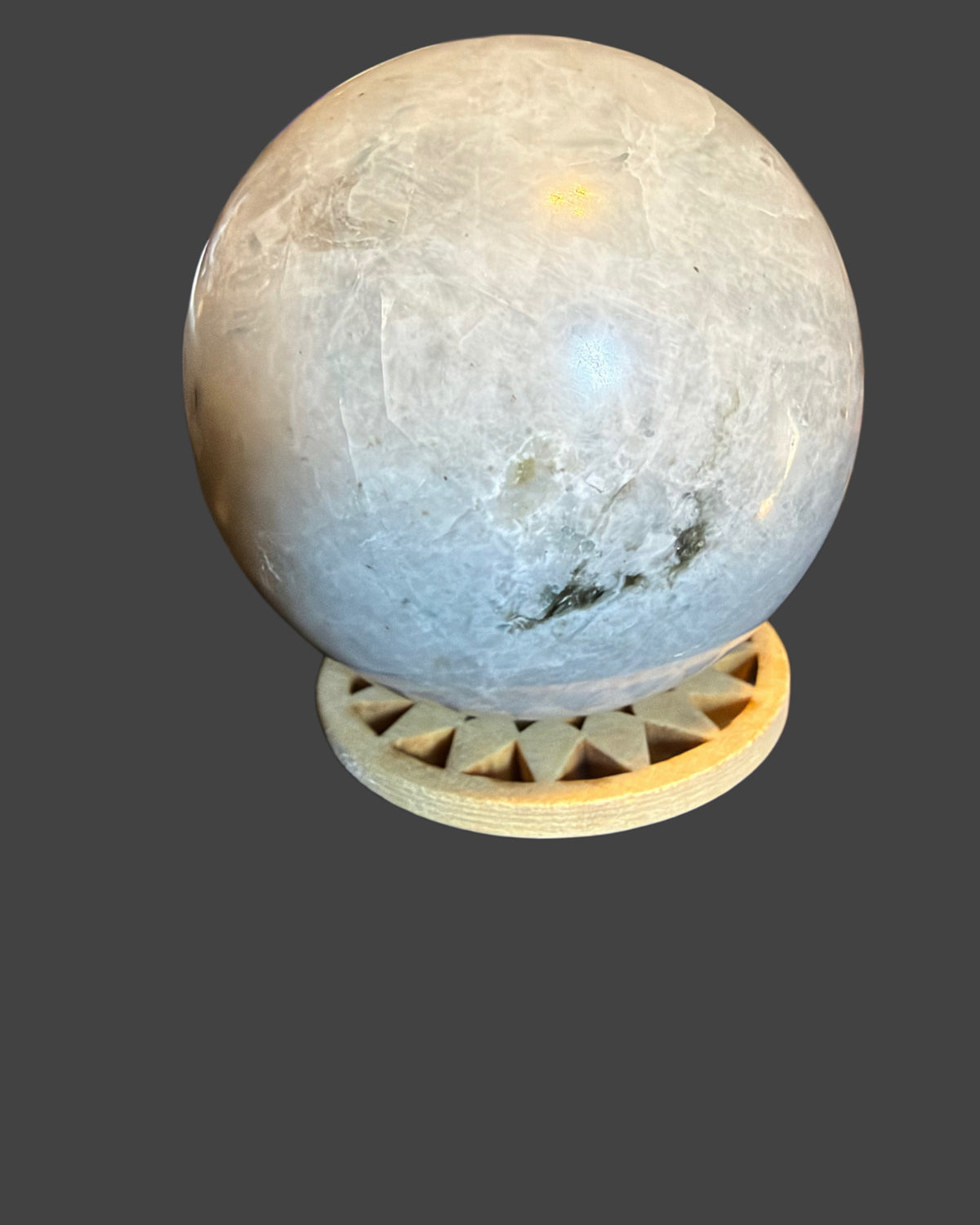 Rainbow Moonstone Sphere - 63 mm.