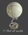 Howlite Sphere - 55 mm