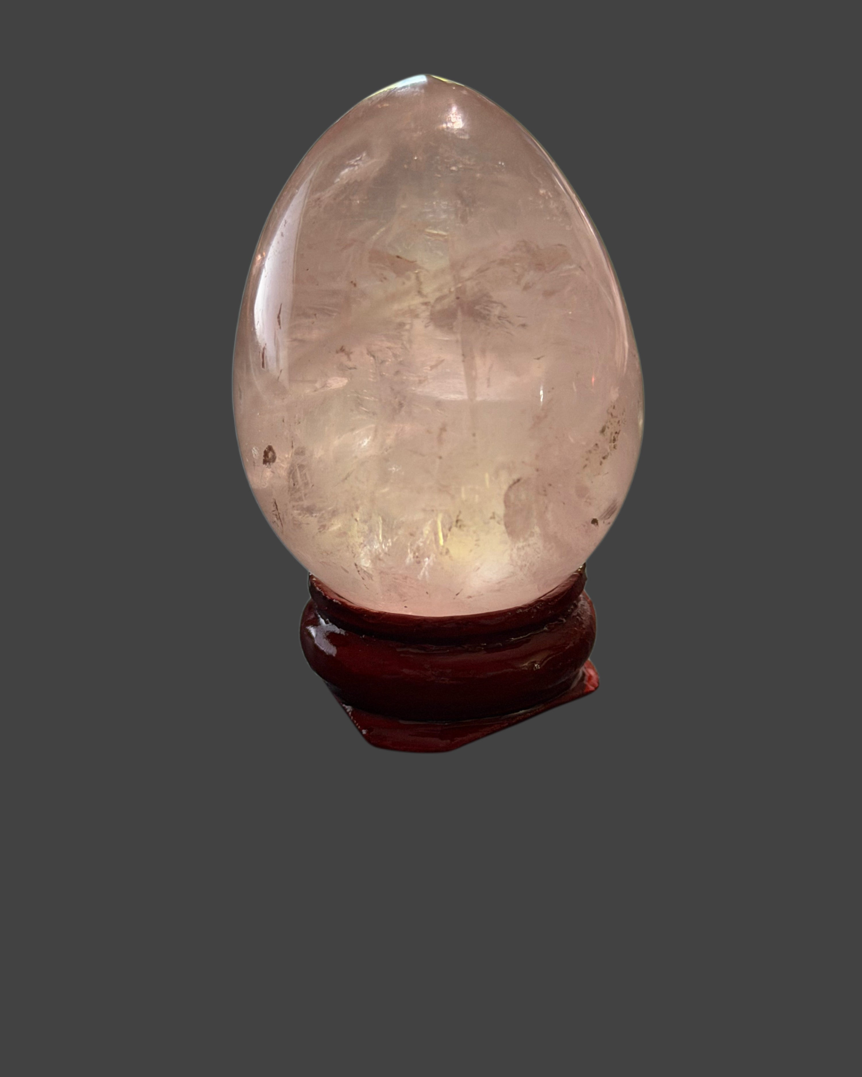 Rose Quartz Egg with Stand - 2.3oz