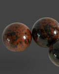 Mahogany Obsidian Mini Sphere Set -1.5oz