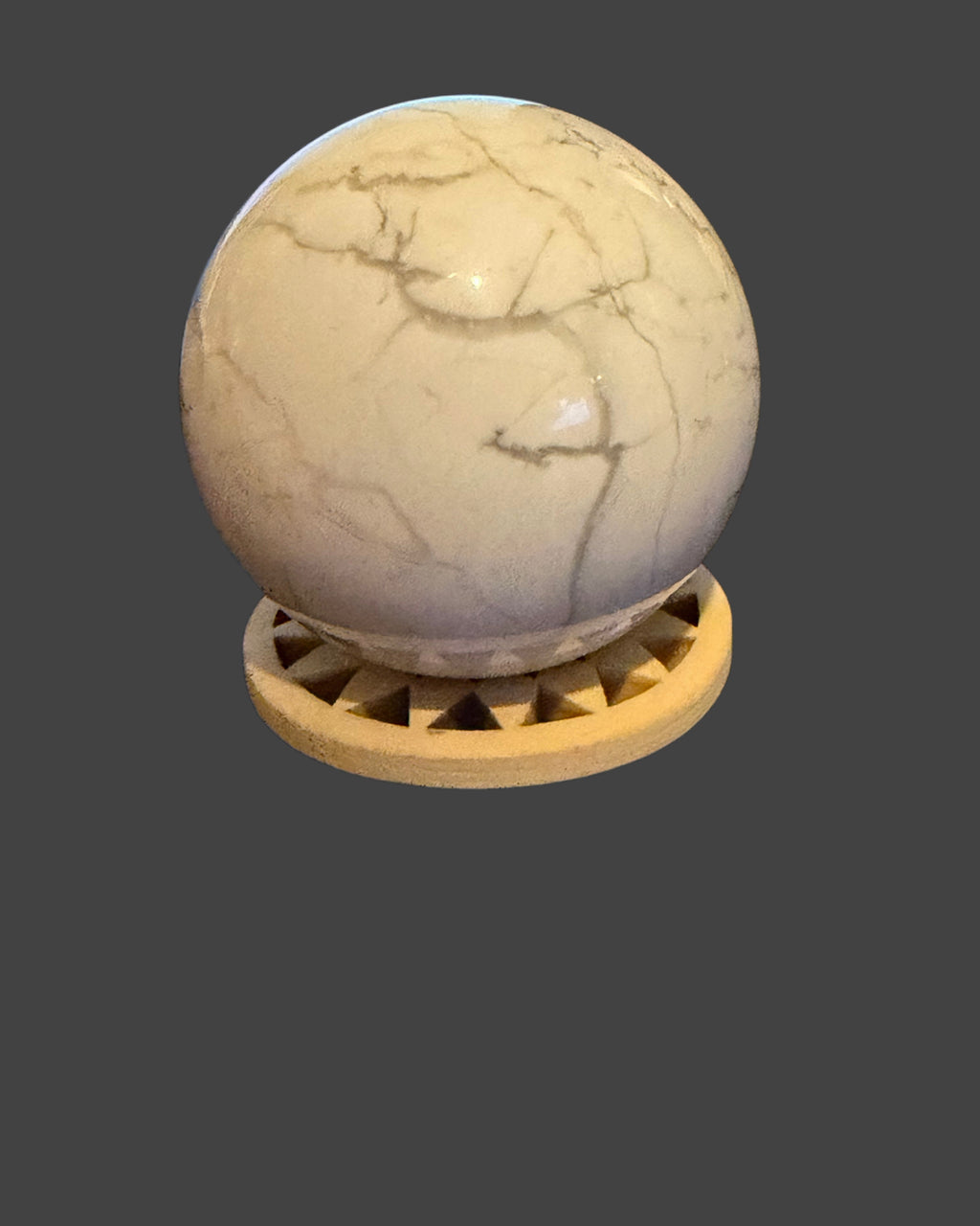 Howlite Sphere - 52 mm