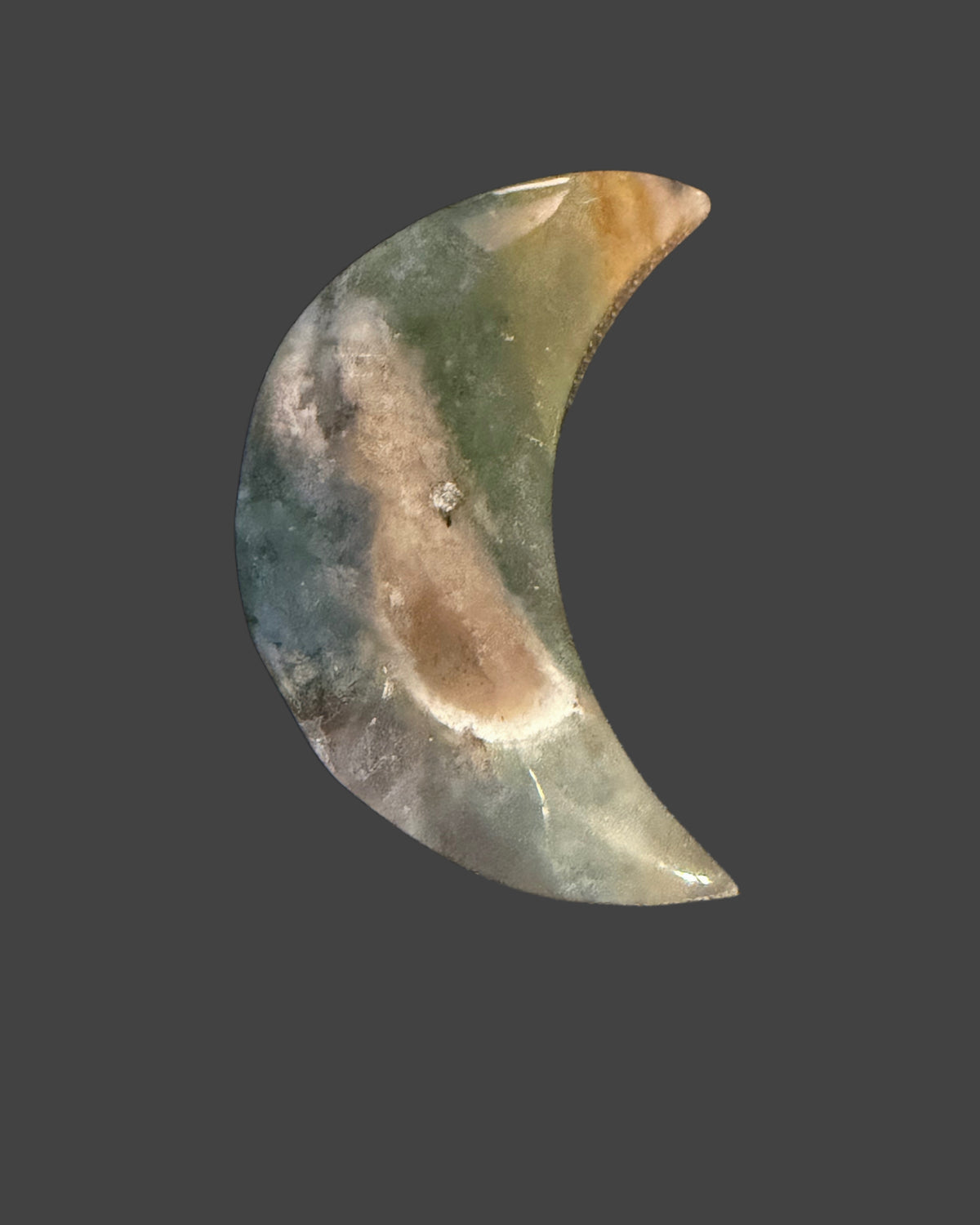 Moss Agate & Ocean Jasper Moon