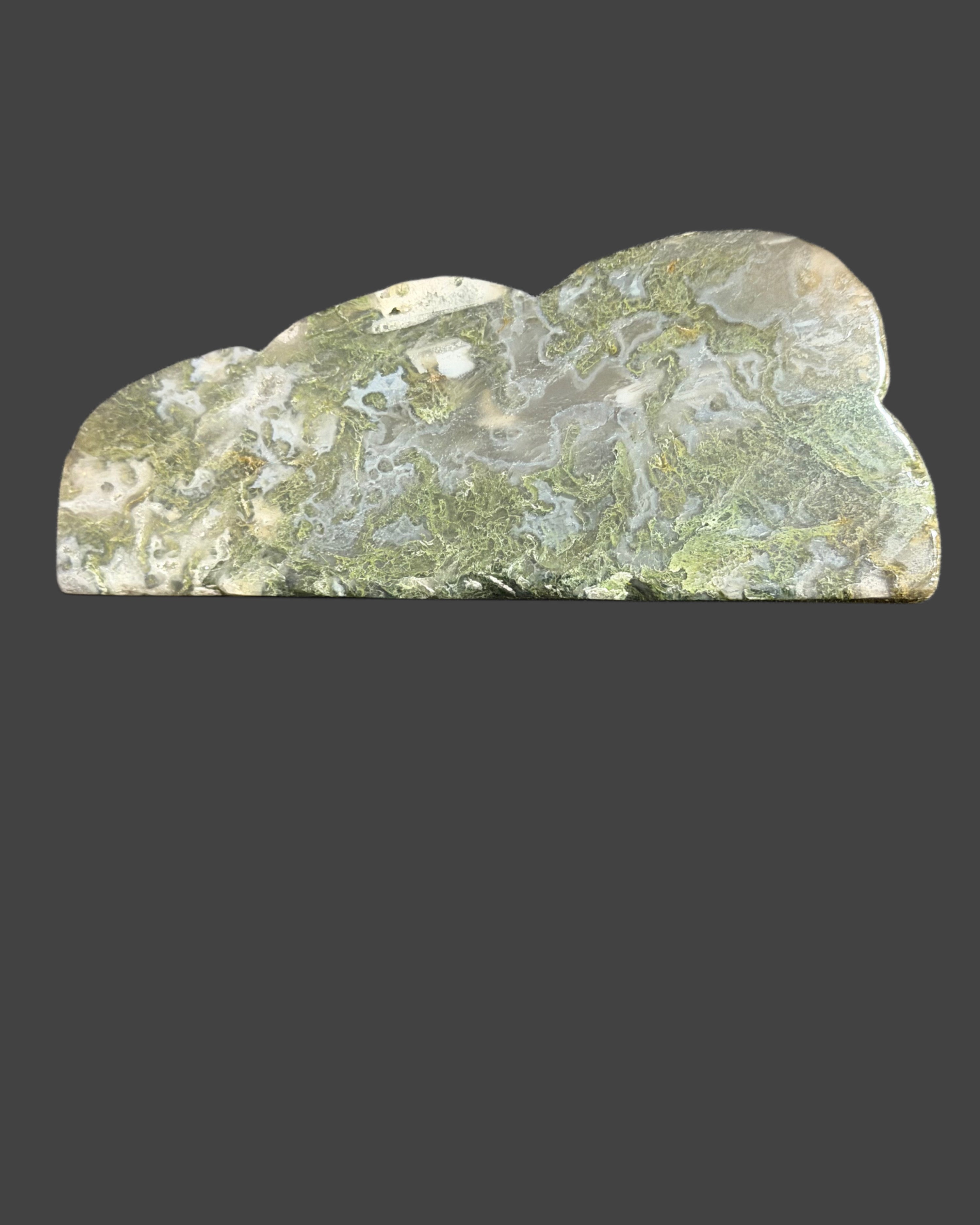 Moss Agate Cloud Carving