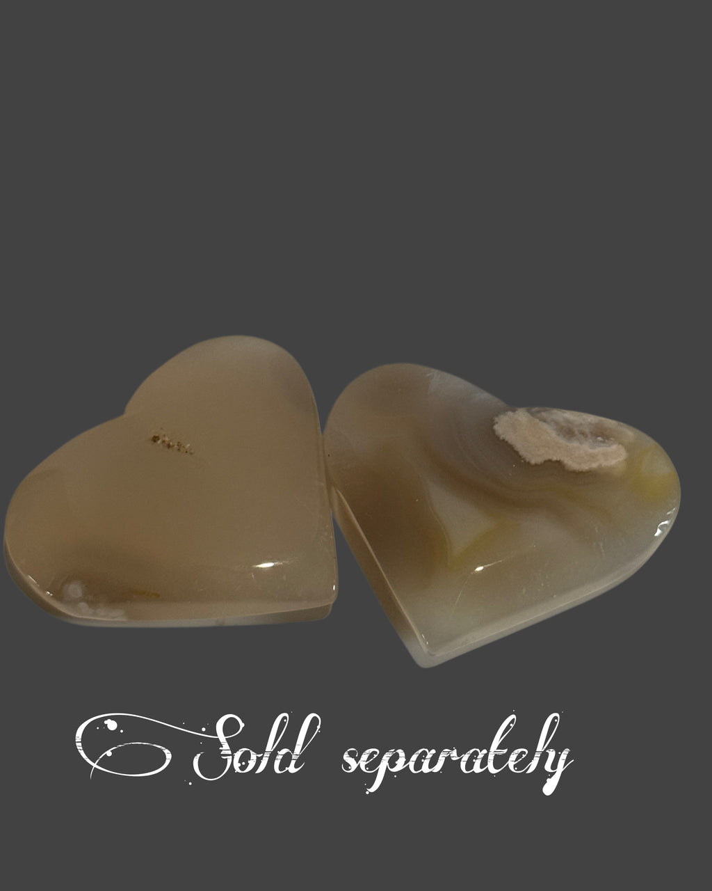 Flower Agate Heart - 1 Inch