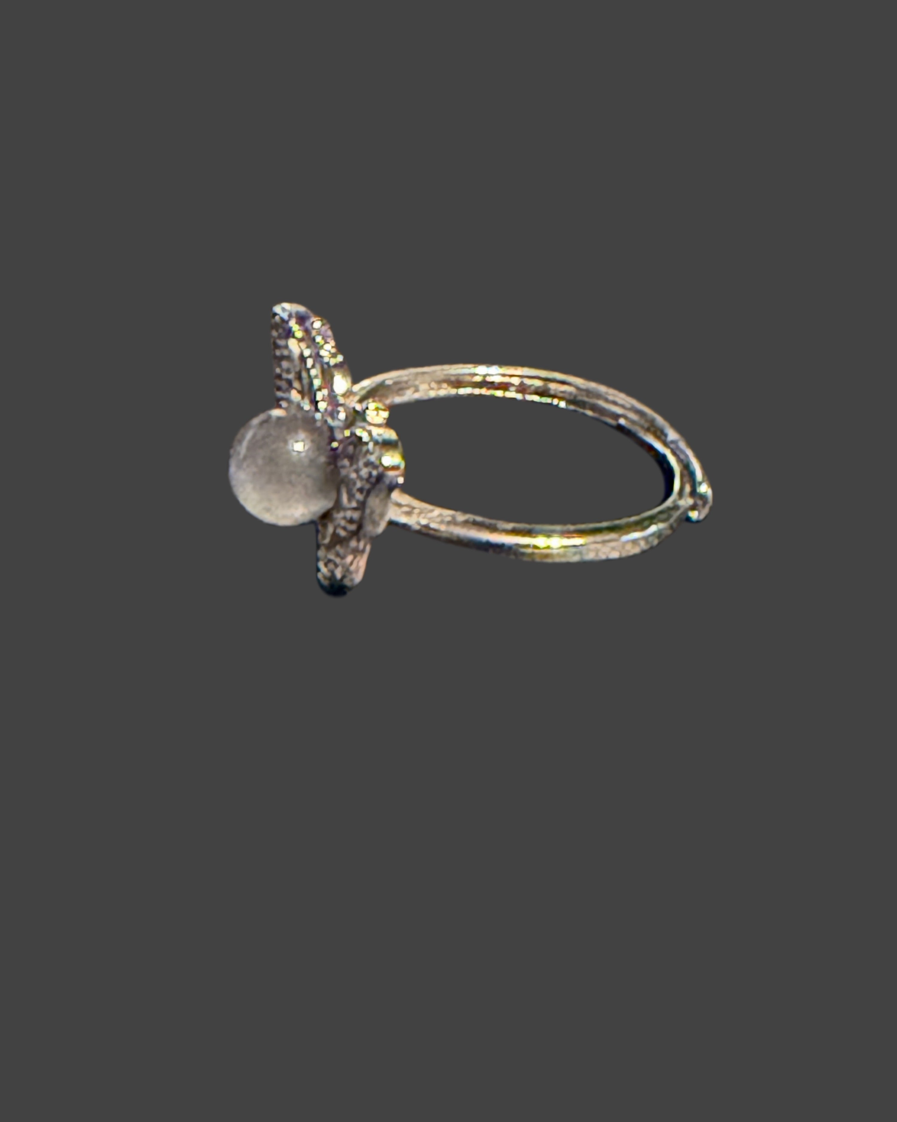 Labradorite Butterfly Ring