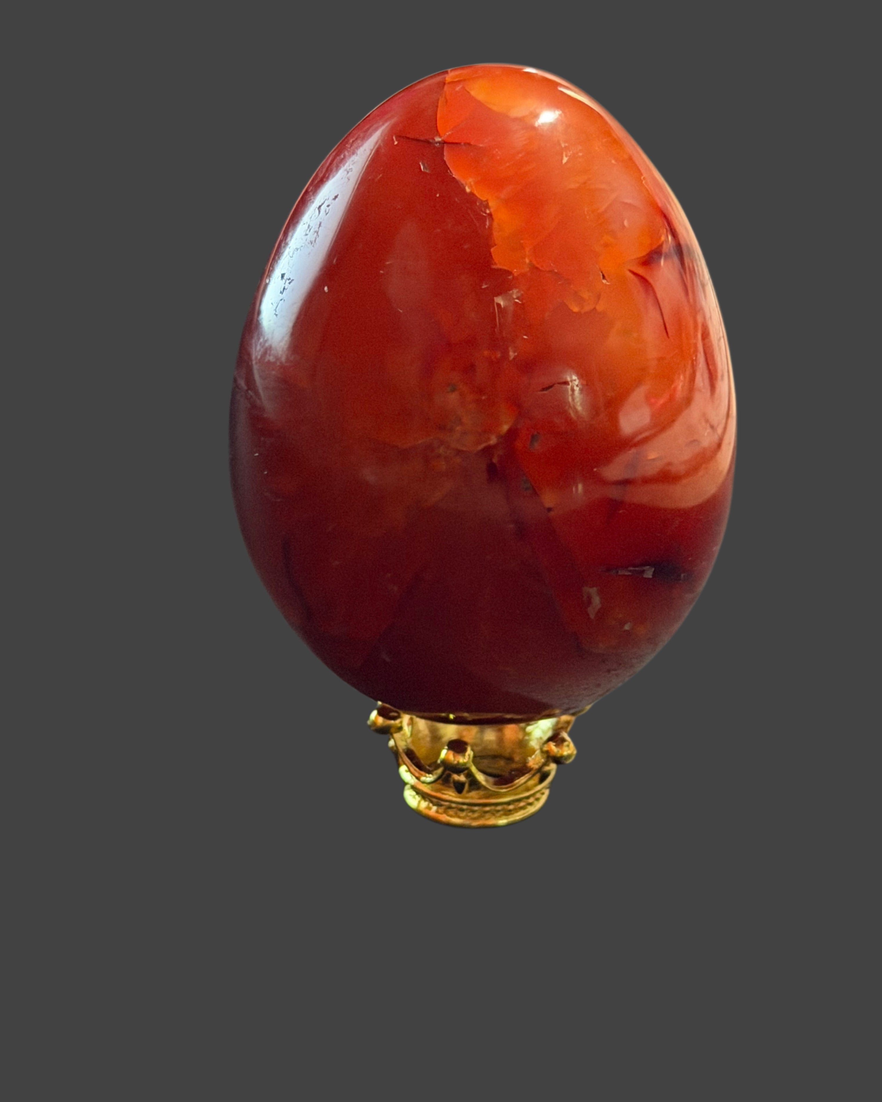 Carnelian Egg with Stand