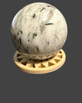 Green Tourmaline in Quartz Sphere - 49 mm.