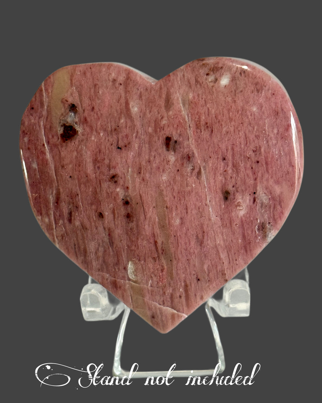 Petrified Wood Heart - 2 Inches