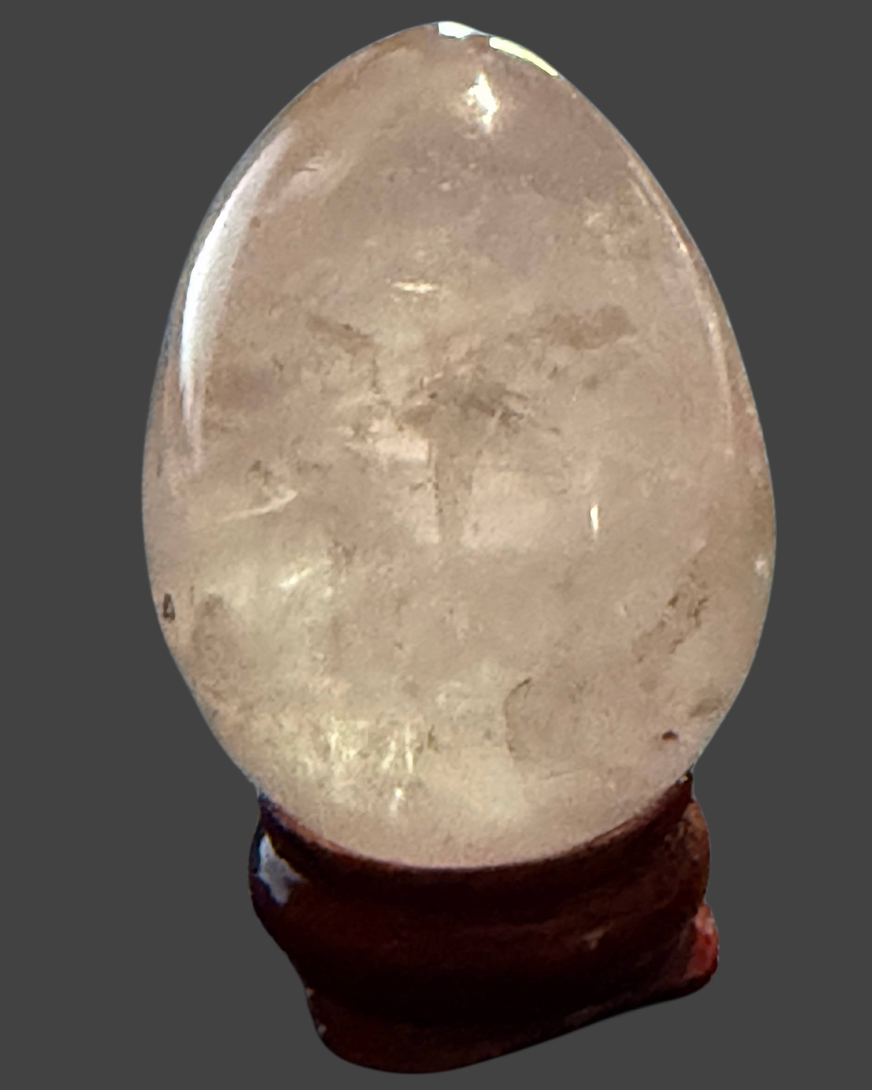 Rose Quartz Egg with Stand - 2.3oz