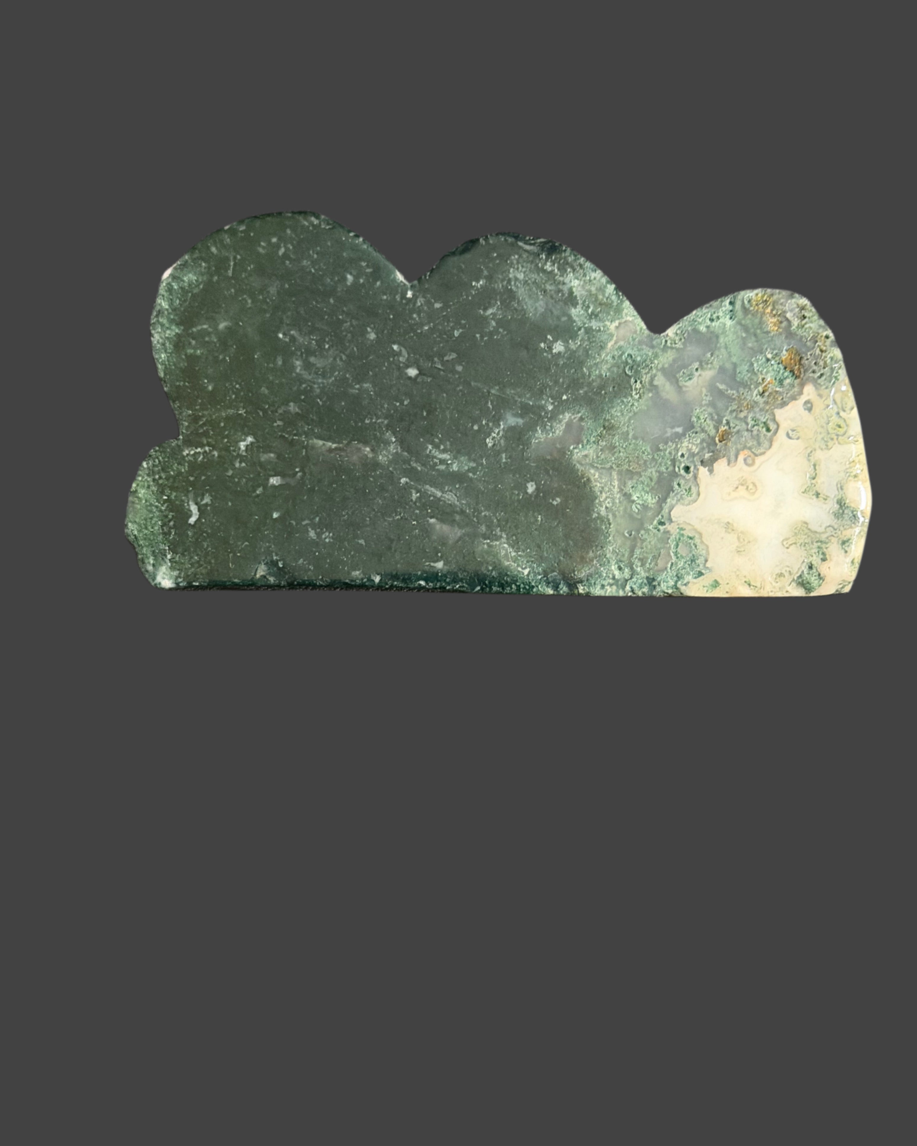 Moss Agate Cloud Carving
