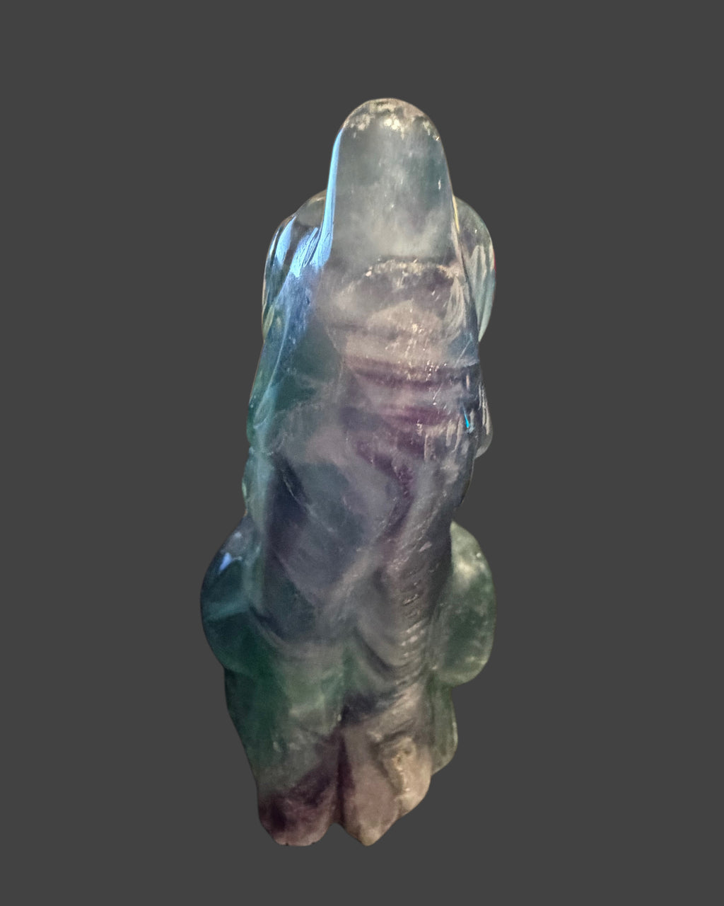 Fluorite Wolf Carving - Clarity & Intuition