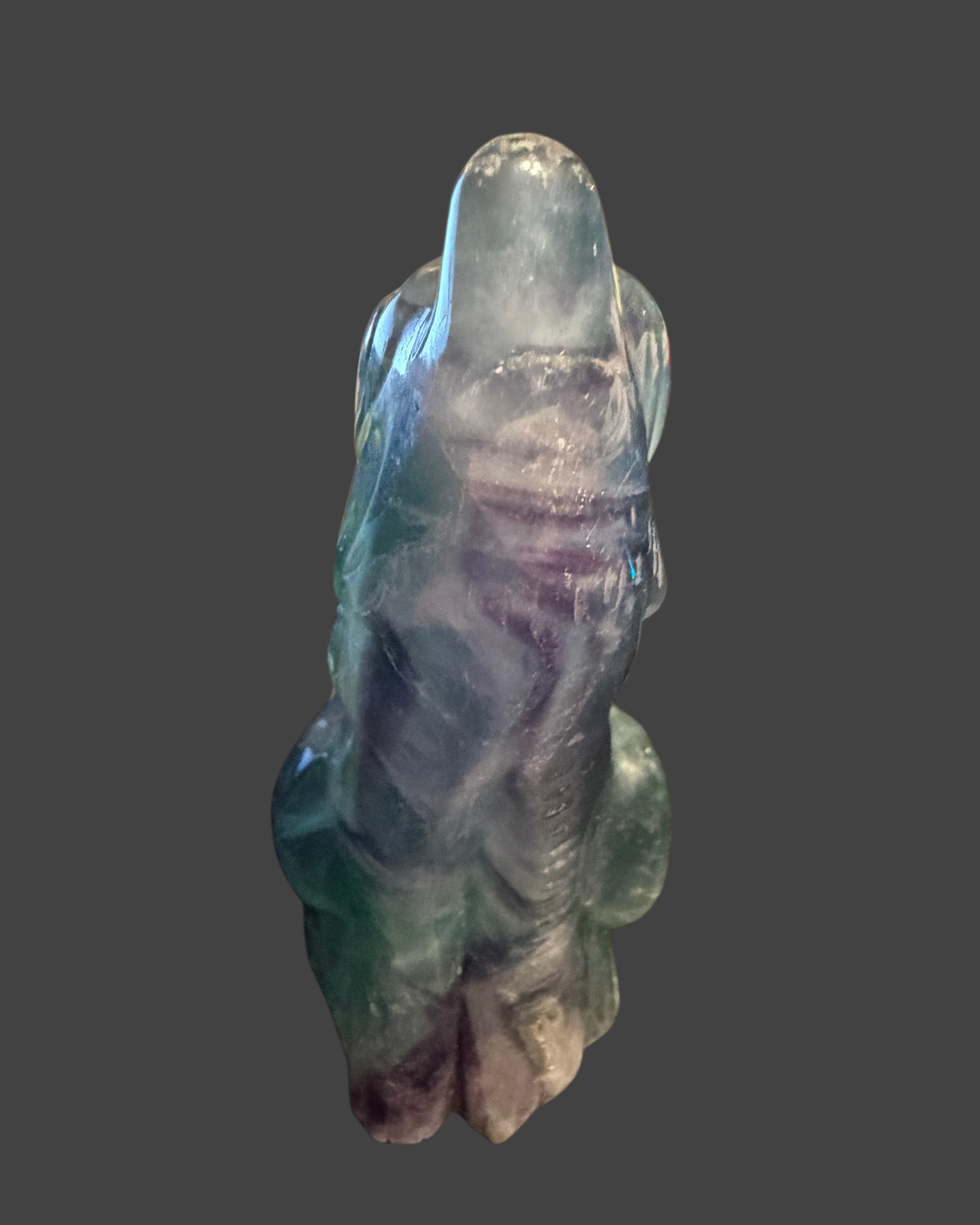 Fluorite Wolf Carving - Clarity & Intuition