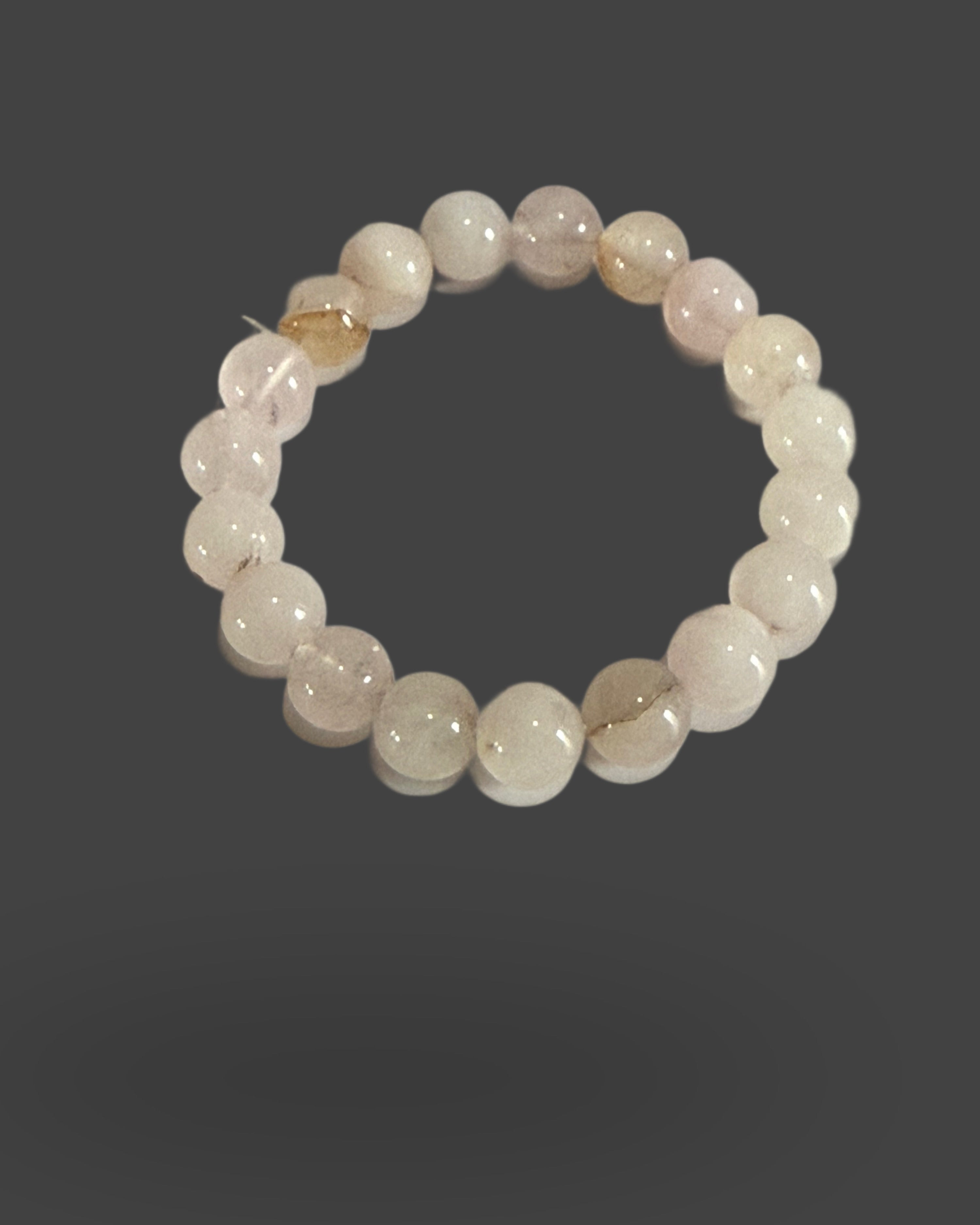 Rose Quartz 10 mm Beaded Stretch Bracelet