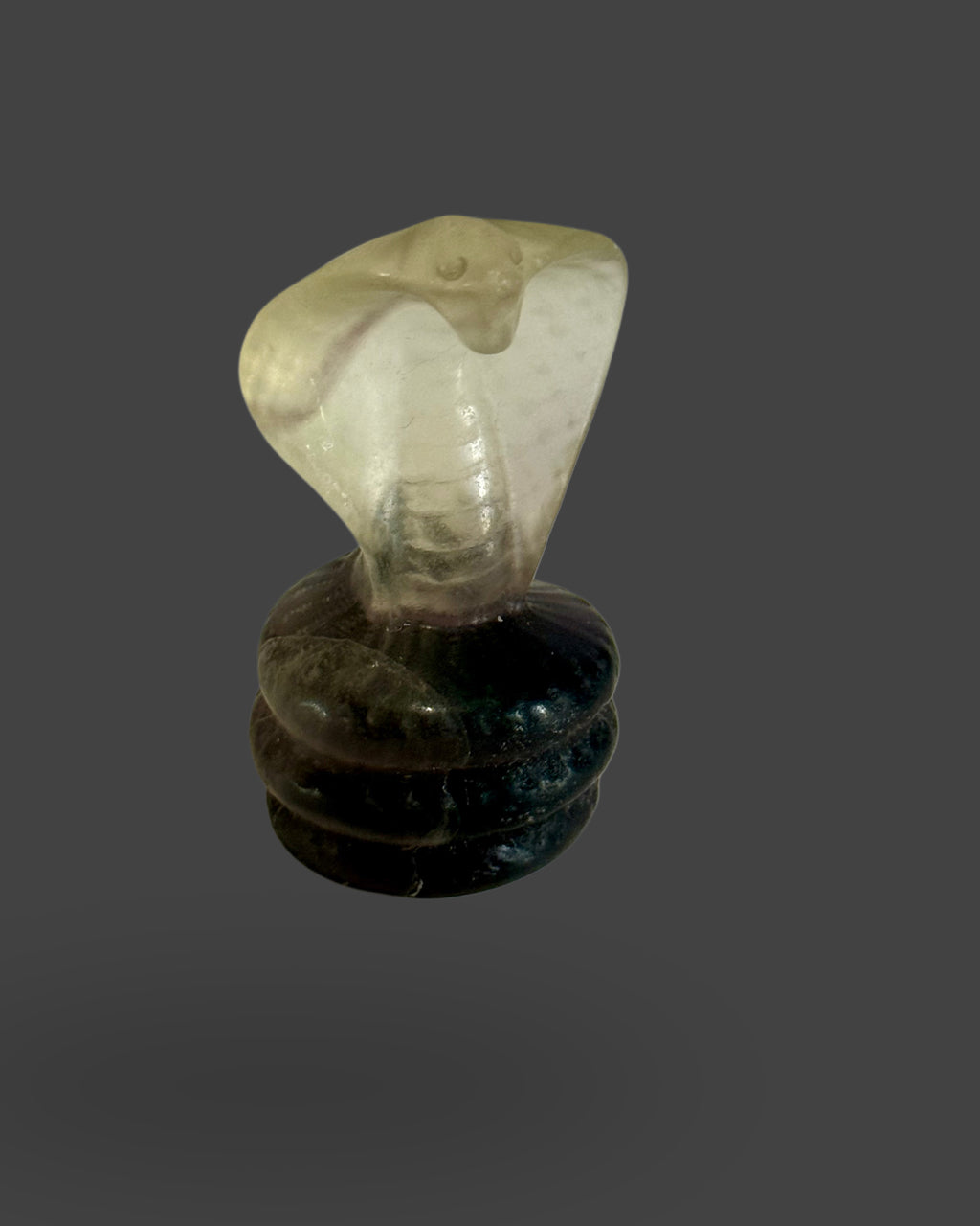 Fluorite Cobra Carving -1.5 Inches