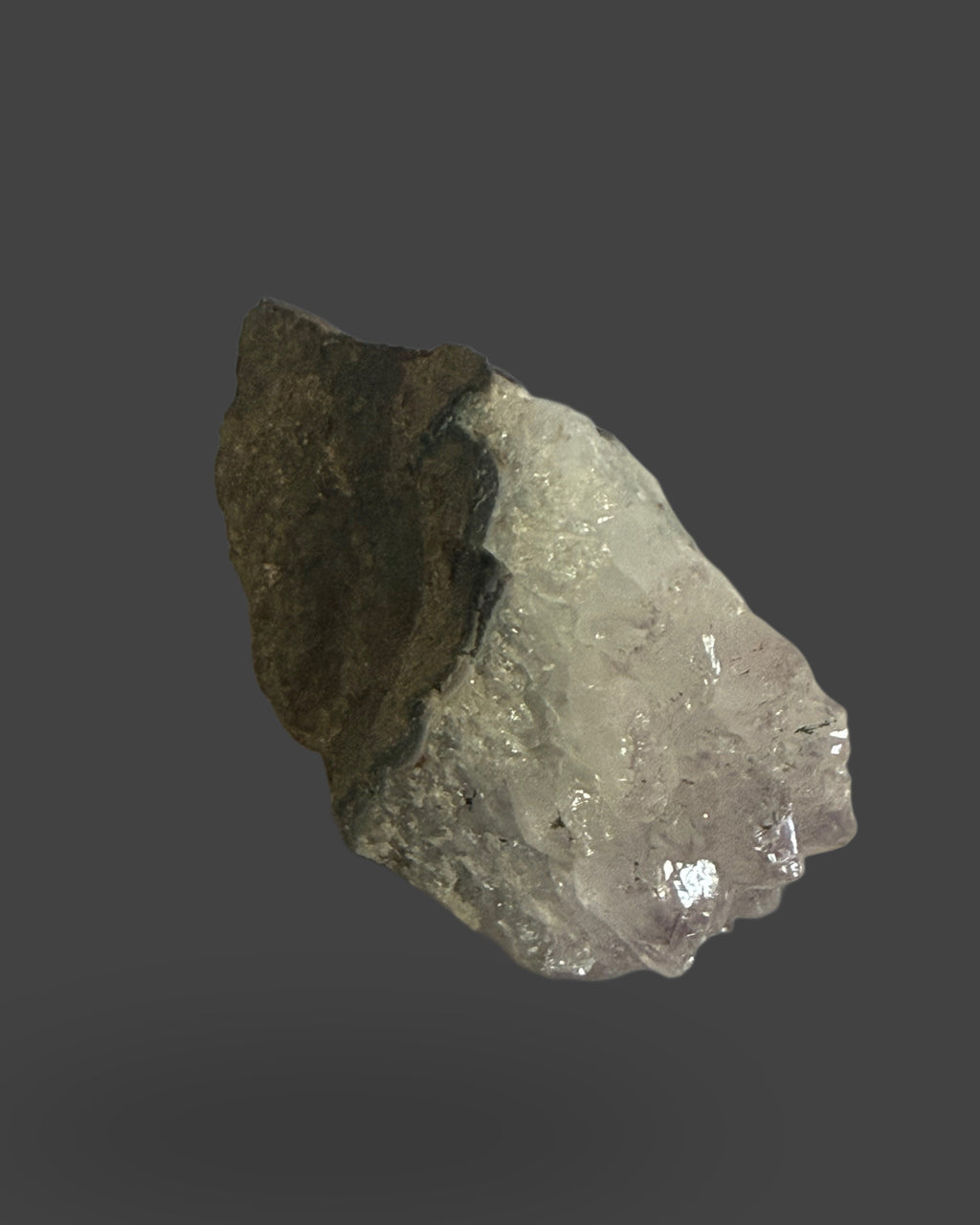Amethyst-Kissed Quartz Cluster